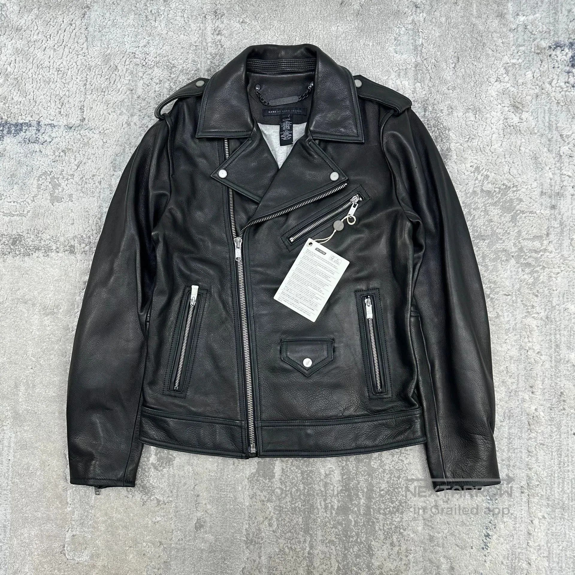 Marc by Marc Jacobs black leather biker jacket by marc jacobs. Size US S / EU 44-46 / 1 - 1 Thumbnail