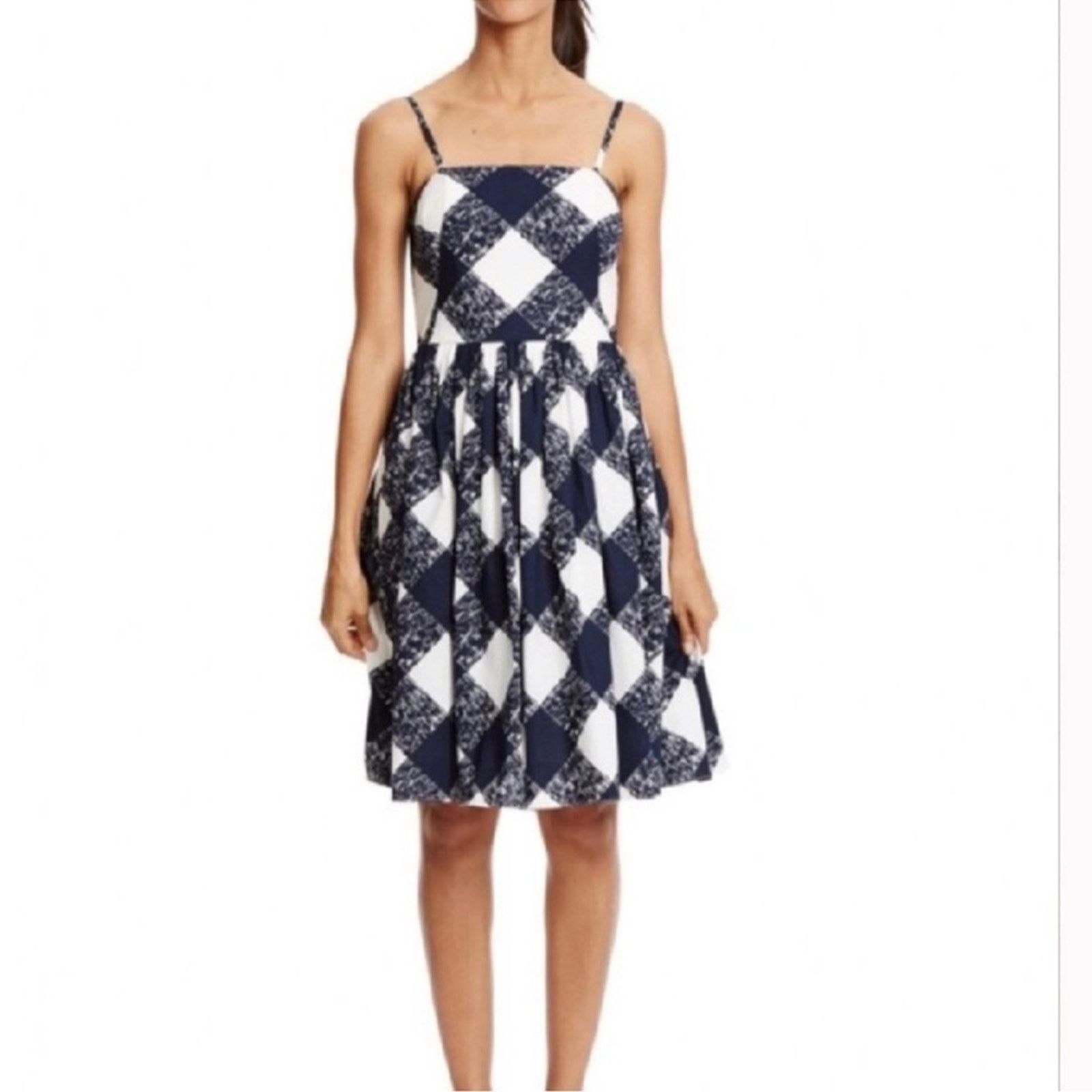 Boden Boden Sandra Mini Plaid Dress Navy White Size 10 Size M / US 6-8 / IT 42-44 - 2 Thumbnail