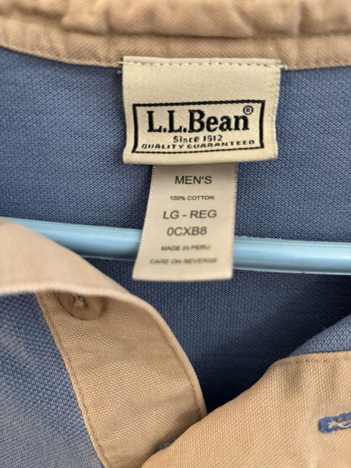 L.L. Bean Vintage L.L. Bean Long Sleeve Polo Shirt Size US L / EU 52-54 / 3 - 2 Thumbnail