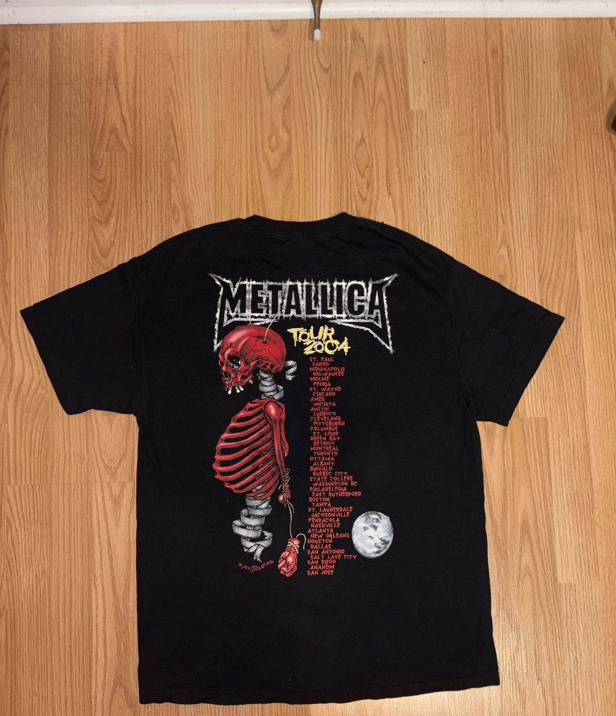 Metallica Vintage 2004 Metallica Madly In Anger Concert Tour Size US L / EU 52-54 / 3 - 3 Thumbnail