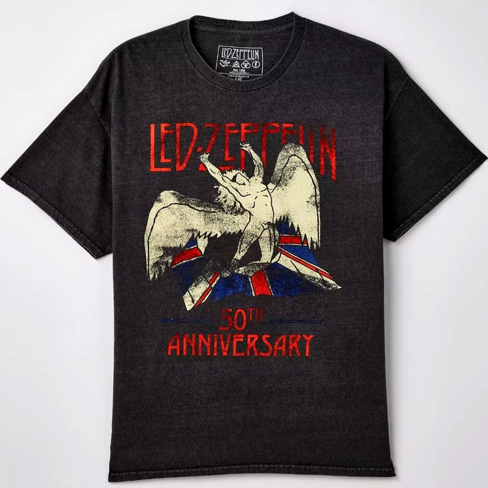 Led Zeppelin Led Zeppelin Licensed 50th AnniversaryT-Shirt-Black/Grey L Size US L / EU 52-54 / 3 - 4 Thumbnail