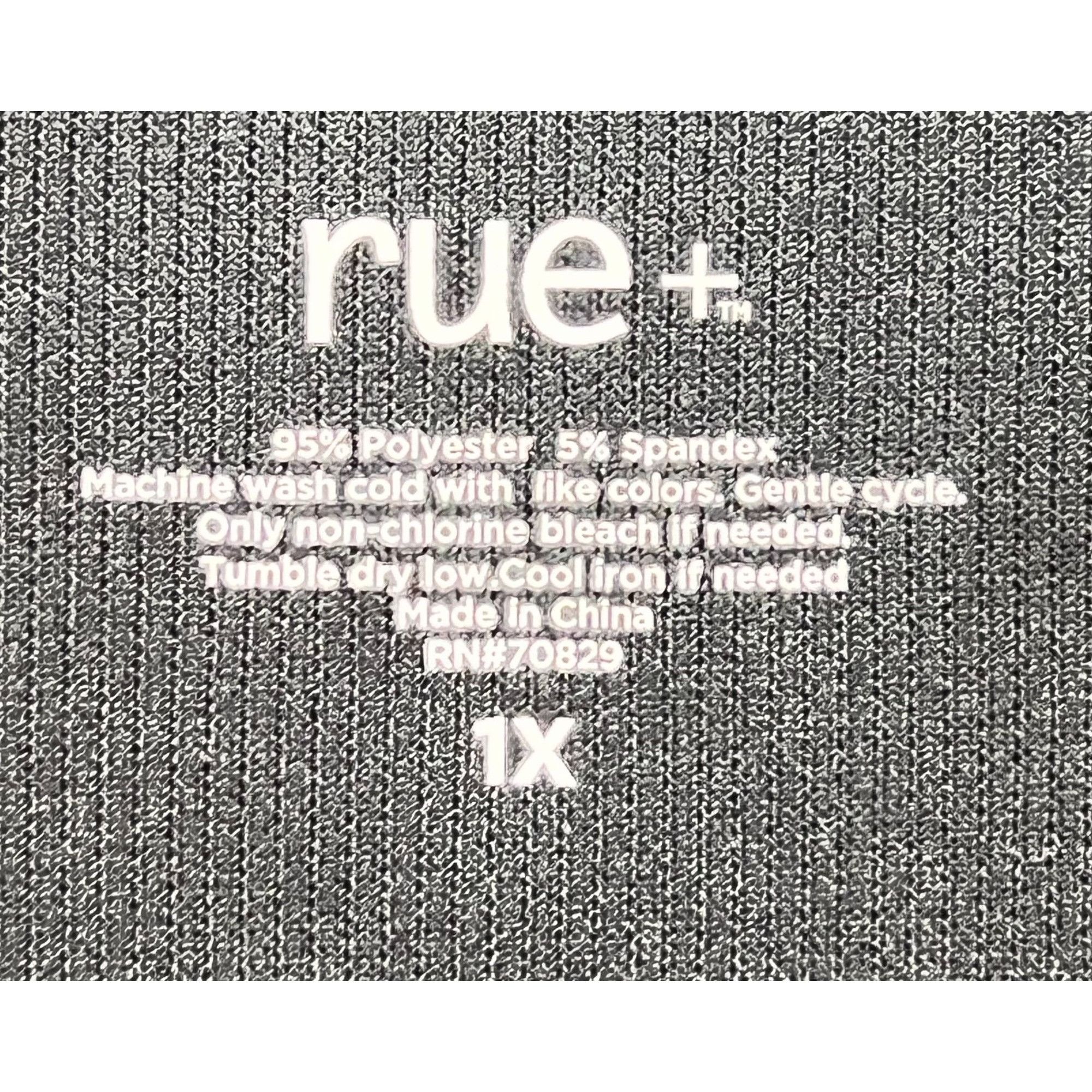 Other Rue + - Women's Short Sleeve Top - Black - 1X Size XL / US 12-14 / IT 48-50 - 9 Thumbnail