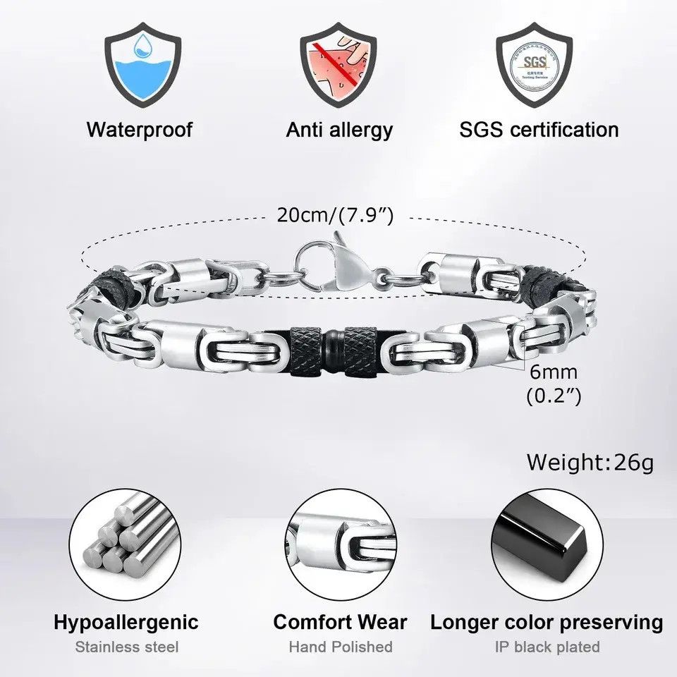 Jewelry × Vintage 6mm Cool Byzantine Bracelets Size ONE SIZE - 4 Thumbnail