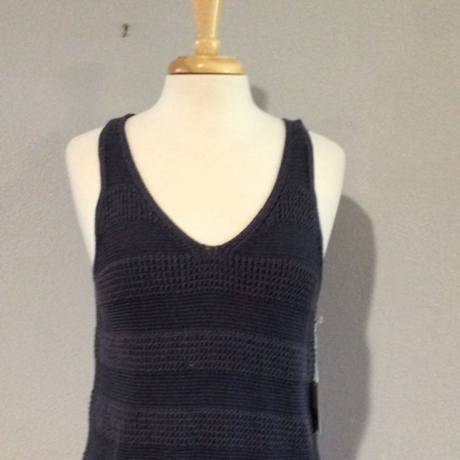 Other A.N.A. a new approach Evening Blue Knit Tank Size M NWT Size M / US 6-8 / IT 42-44 - 2 Thumbnail