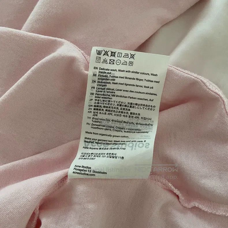 Acne Studios Acne Studios Cat print light pink T-shirt Size US XS / EU 42 / 0 - 8 Thumbnail