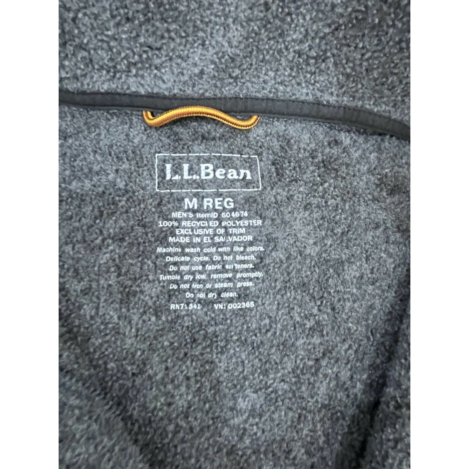 L.L. Bean LL Bean Fleece Jacket Men’s Size M Gray Full Zip Up Pocket Size US M / EU 48-50 / 2 - 4 Thumbnail