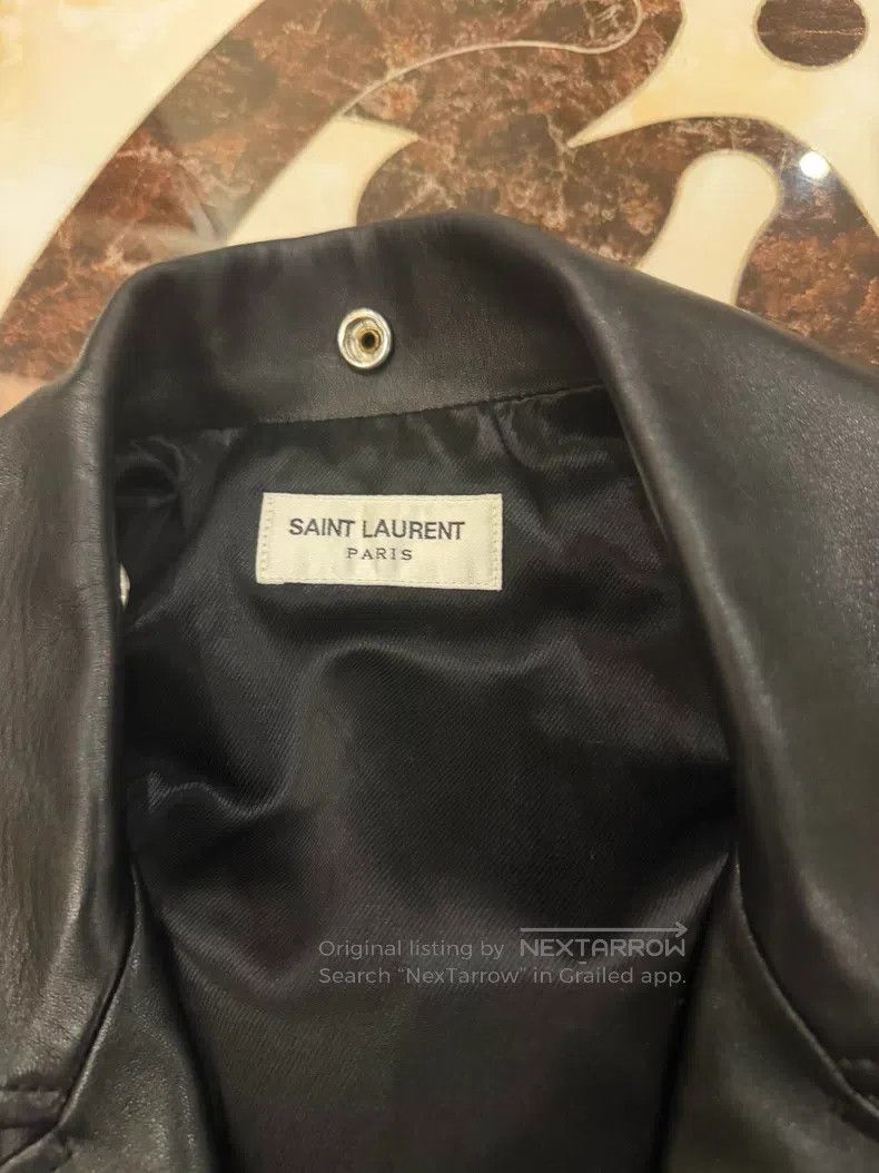 Saint Laurent Paris Saint Laurent Paris Motorcycle Leather Jacket Size US M / EU 48-50 / 2 - 3 Thumbnail
