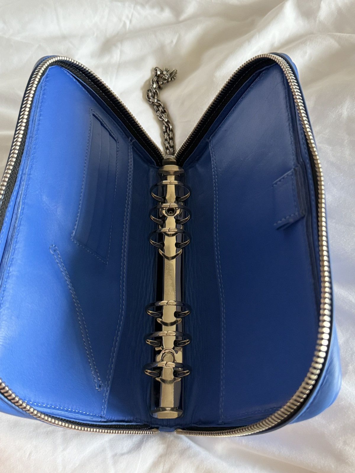 Chrome Hearts Chrome Hearts Blue Silver Heart Logo Agenda Book Size ONE SIZE - 9 Thumbnail