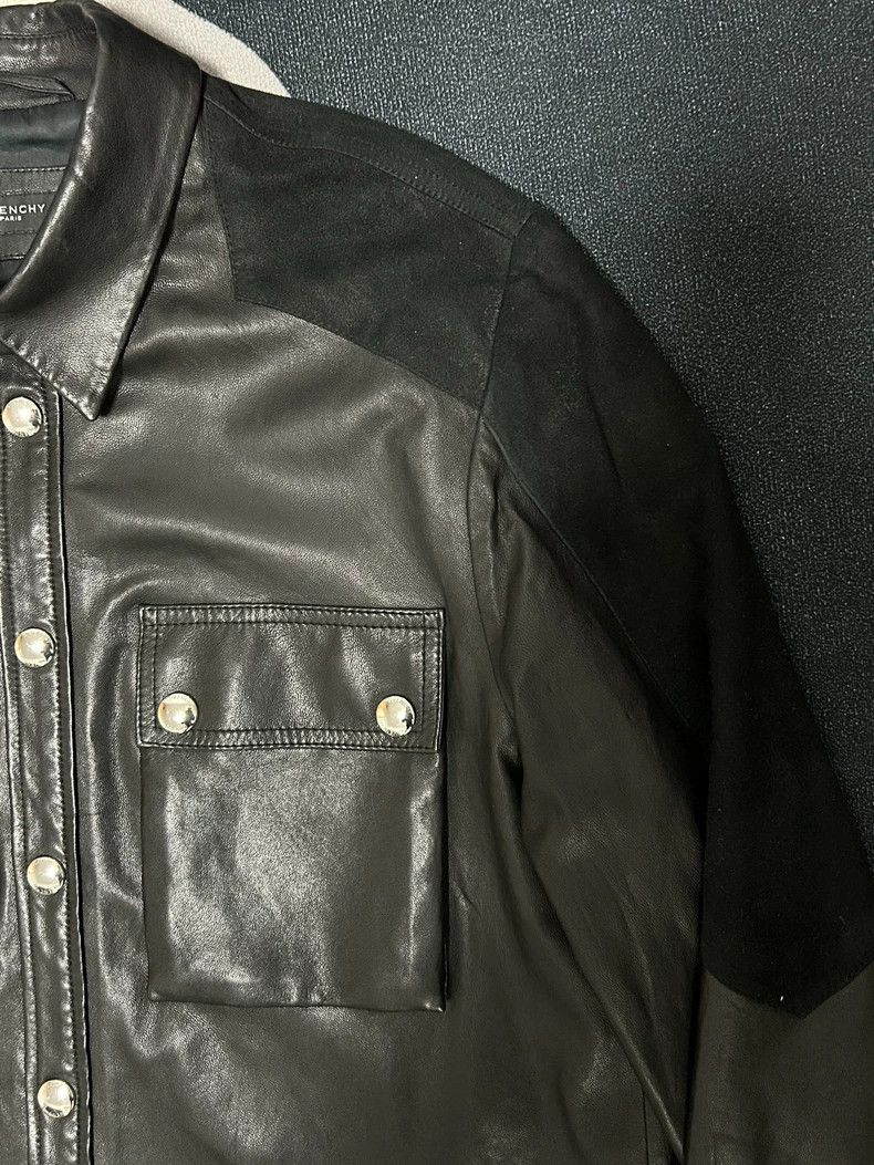 Givenchy Givenchy Leather Jacket Shirt Jacket Outerwear, Fashion Sh Size US L / EU 52-54 / 3 - 4 Thumbnail