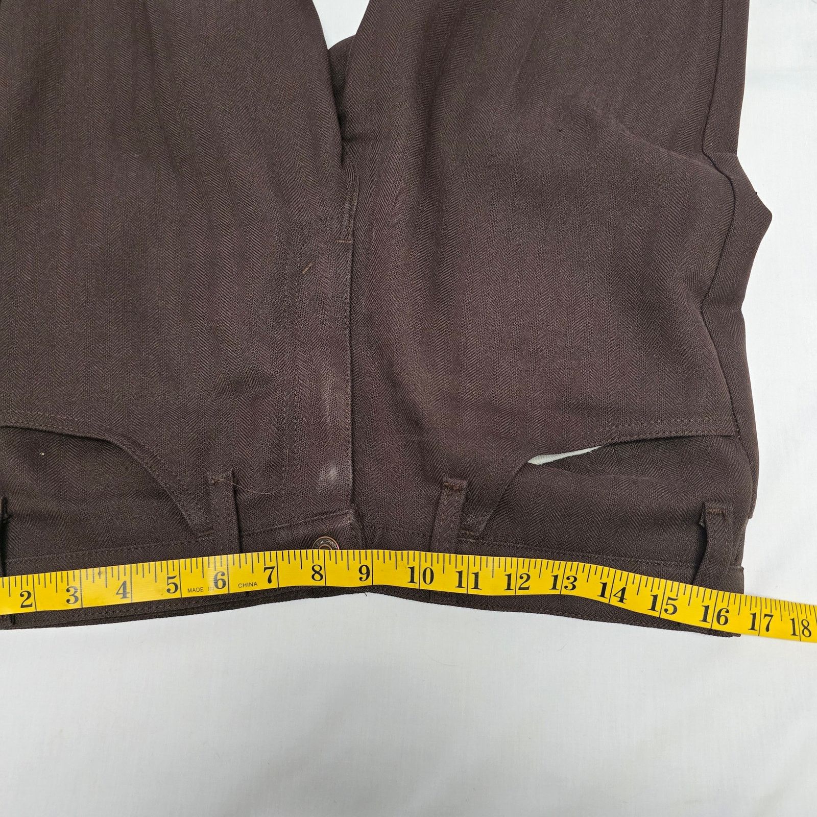 Levi's Vintage Levis Bootcut Pants Mens 34x29 Herringbone Western Size US 34 / EU 50 - 8 Thumbnail
