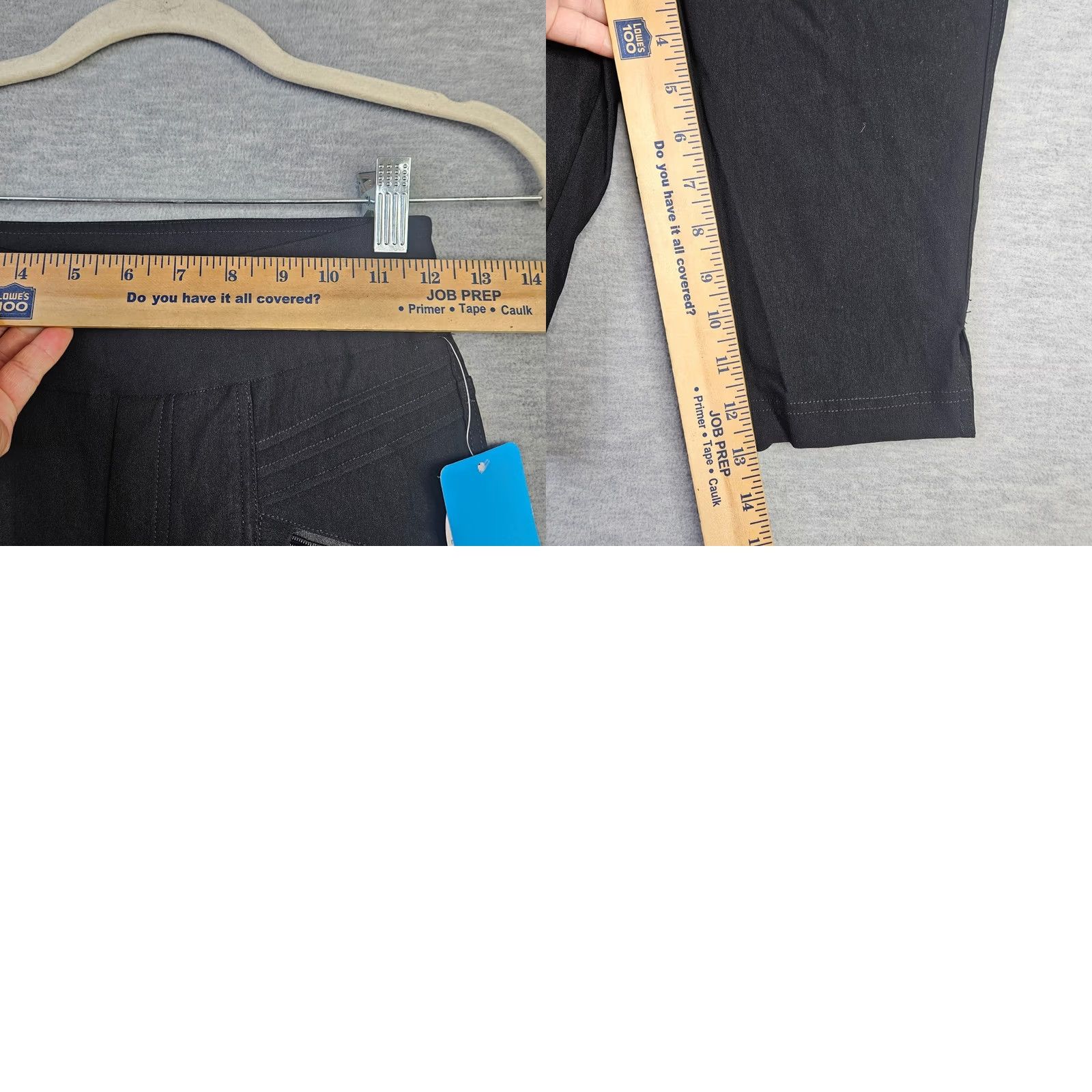 Vintage GGblue Women's Fab Fit Short III Black Stretch Capri Zip Pockets Size 0 New Size 25" / US 0 / IT 36 - 8 Thumbnail