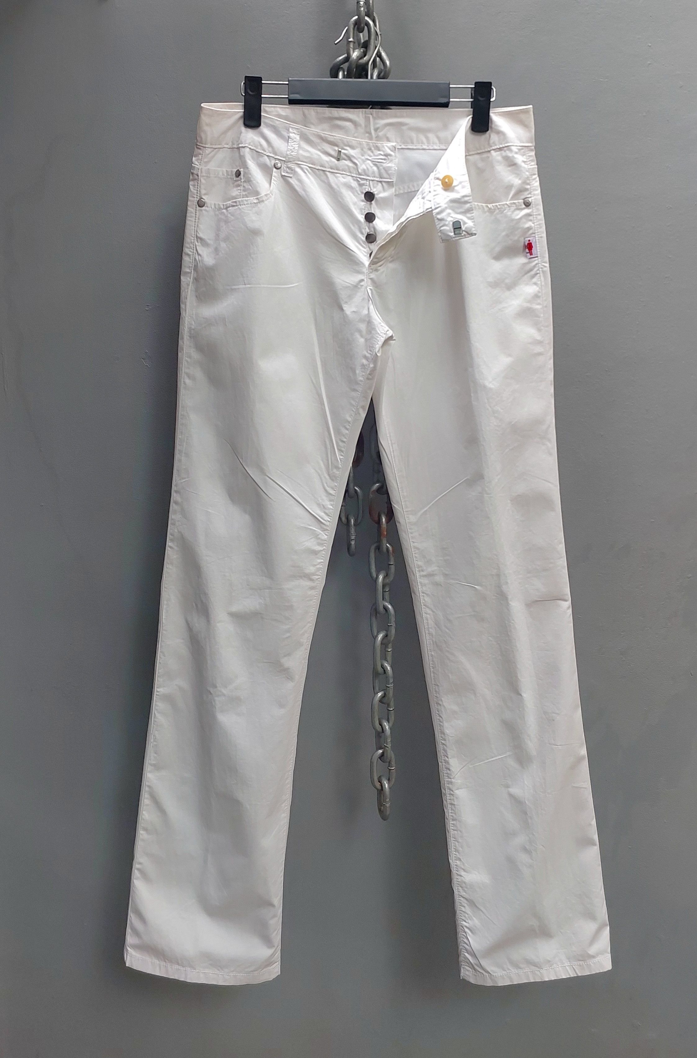Jean Paul Gaultier Gaultier Jeans White Button Fly Pants Size US 30 / EU 46 - 1 Thumbnail