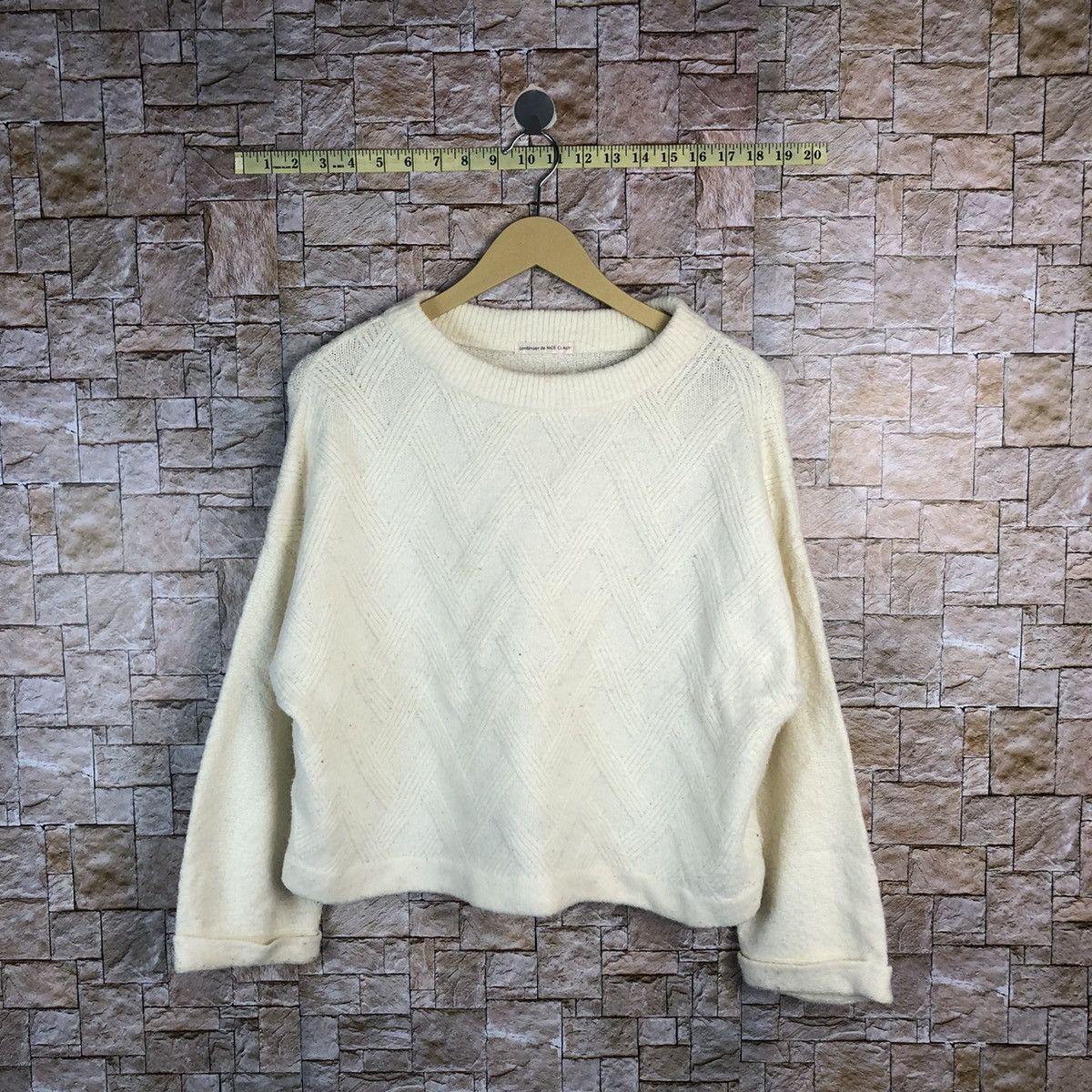 Homespun Knitwear × Japanese Brand Nice Claup White Knitwear #A749 Size M / US 6-8 / IT 42-44 - 1 Thumbnail