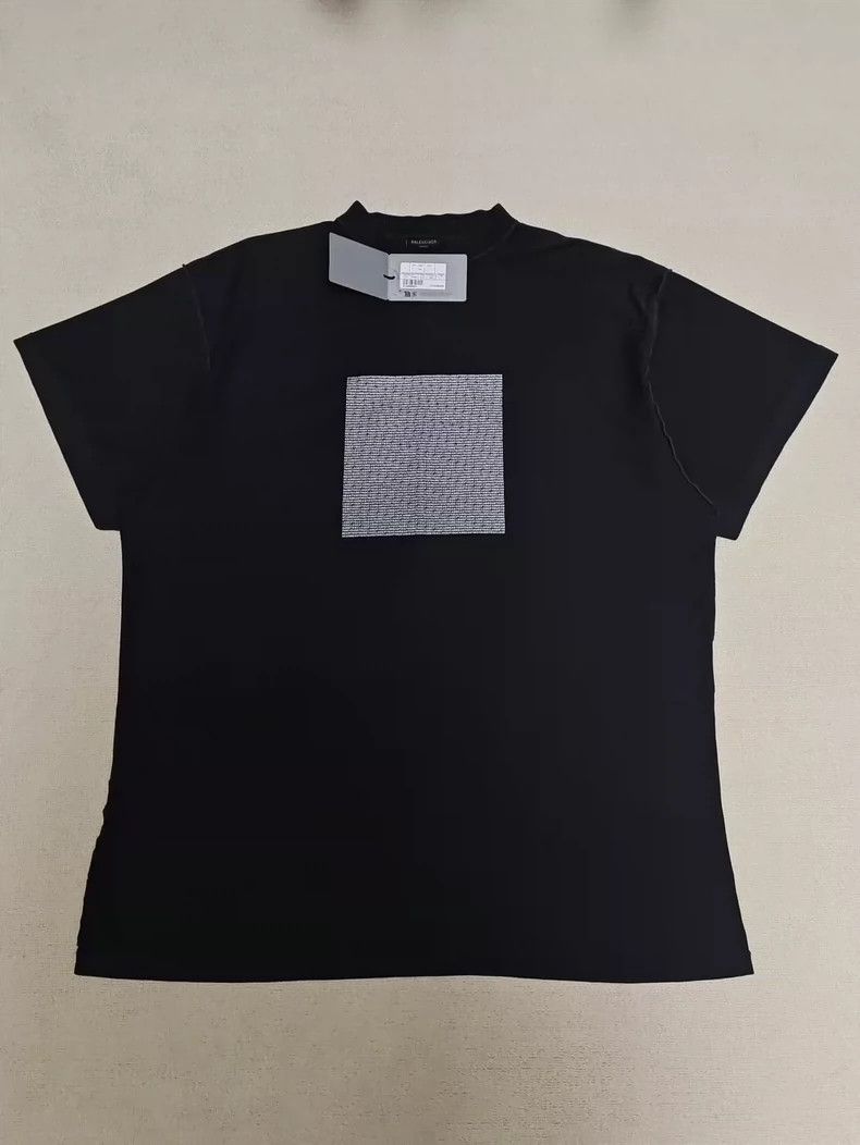 Balenciaga Balenciaga Black destruction bullet screen short sleeve 250 Size US M / EU 48-50 / 2 - 1 Thumbnail