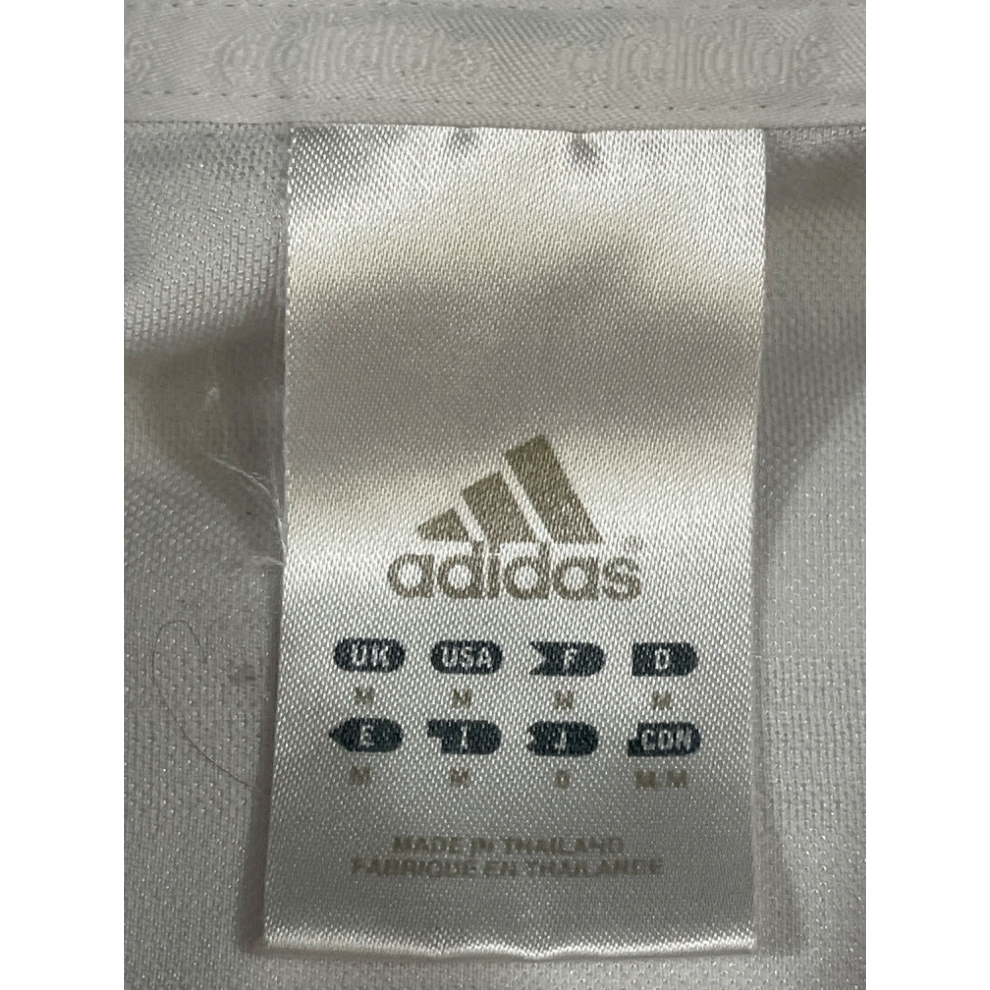 Adidas Adidas Climalite Men's White Striped Golf Shirt/Polo Size M Size US M / EU 48-50 / 2 - 4 Thumbnail
