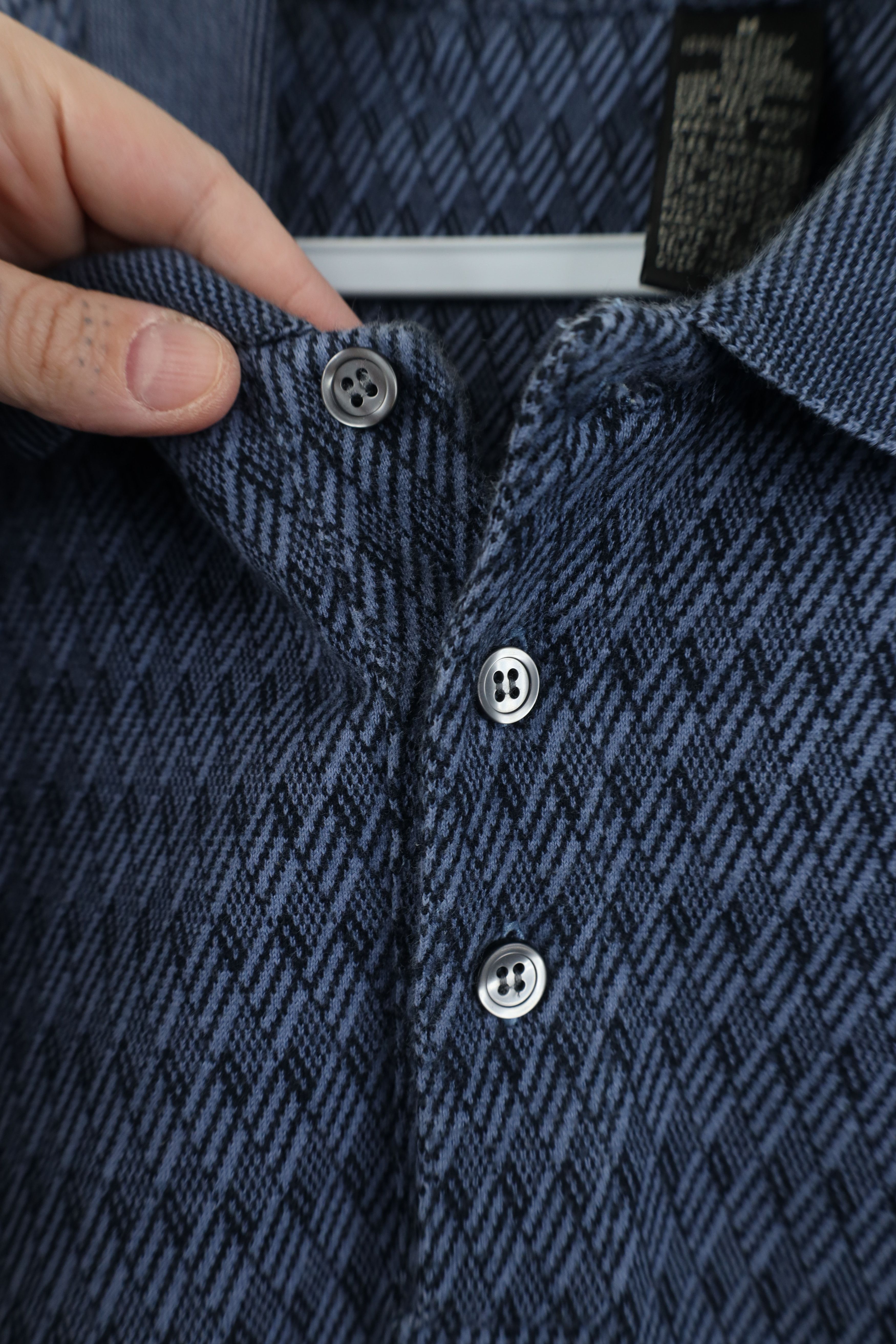Vintage Vintage 90s Streetwear Collared Long Sleeve Polo Blue USA Size US M / EU 48-50 / 2 - 5 Thumbnail