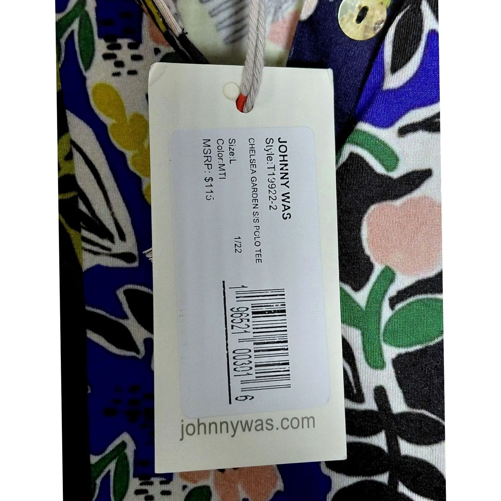 Johnny Was Johnny Was Floral Print Top Blouse Short Sleeve Collared Women L Multicolor NWT Size L / US 10 / IT 46 - 5 Thumbnail