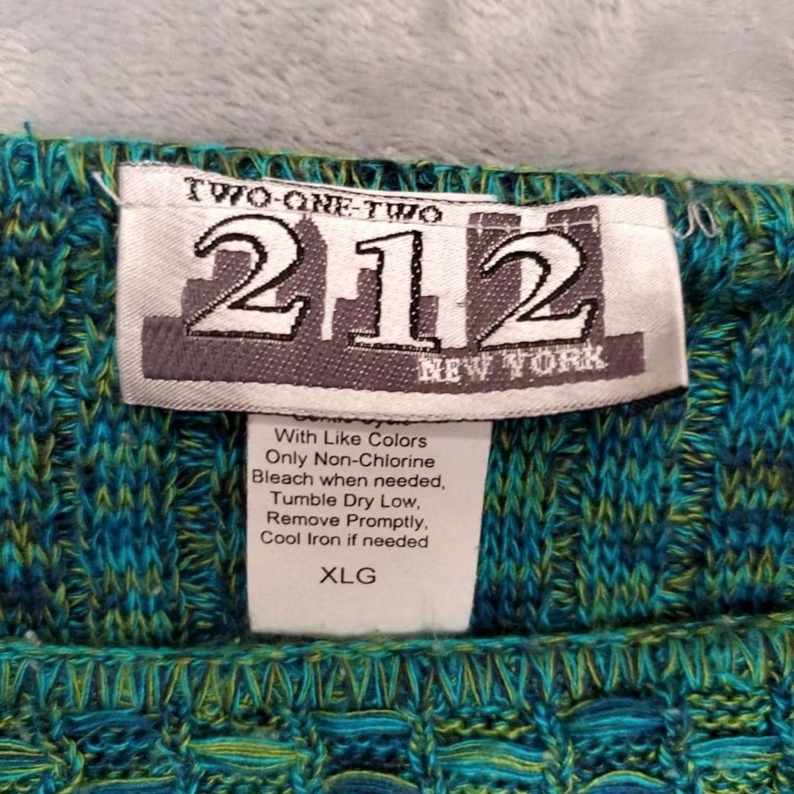 Vintage VINTAGE 212 New York Sweater Women XL Textured 3D Knit Pullover Made in USA Size XL / US 12-14 / IT 48-50 - 3 Thumbnail