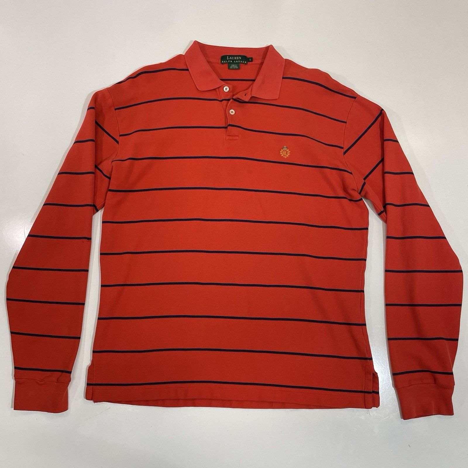 Ralph Lauren 1990’s VTG Polo Ralph Lauren Rugby Style Striped Polo Shirt Size US L / EU 52-54 / 3 - 1 Thumbnail