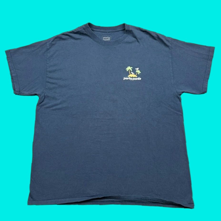Vintage Vintage Party Pants Men's T-Shirt Size XL Short Sleeve Graphic Print Logo Blue Casual Size US XL / EU 56 / 4 - 1 Thumbnail