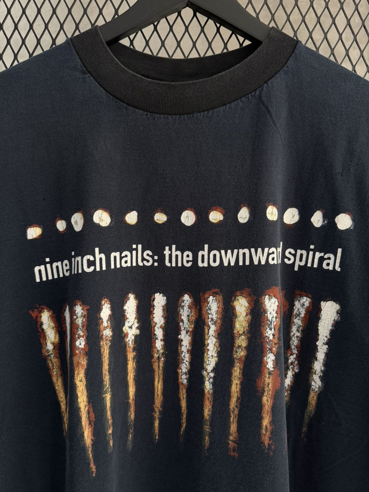 Band Tees Vintage 1994 Nine Inch Nails The Downward Spiral Tee Size US L / EU 52-54 / 3 - 2 Thumbnail