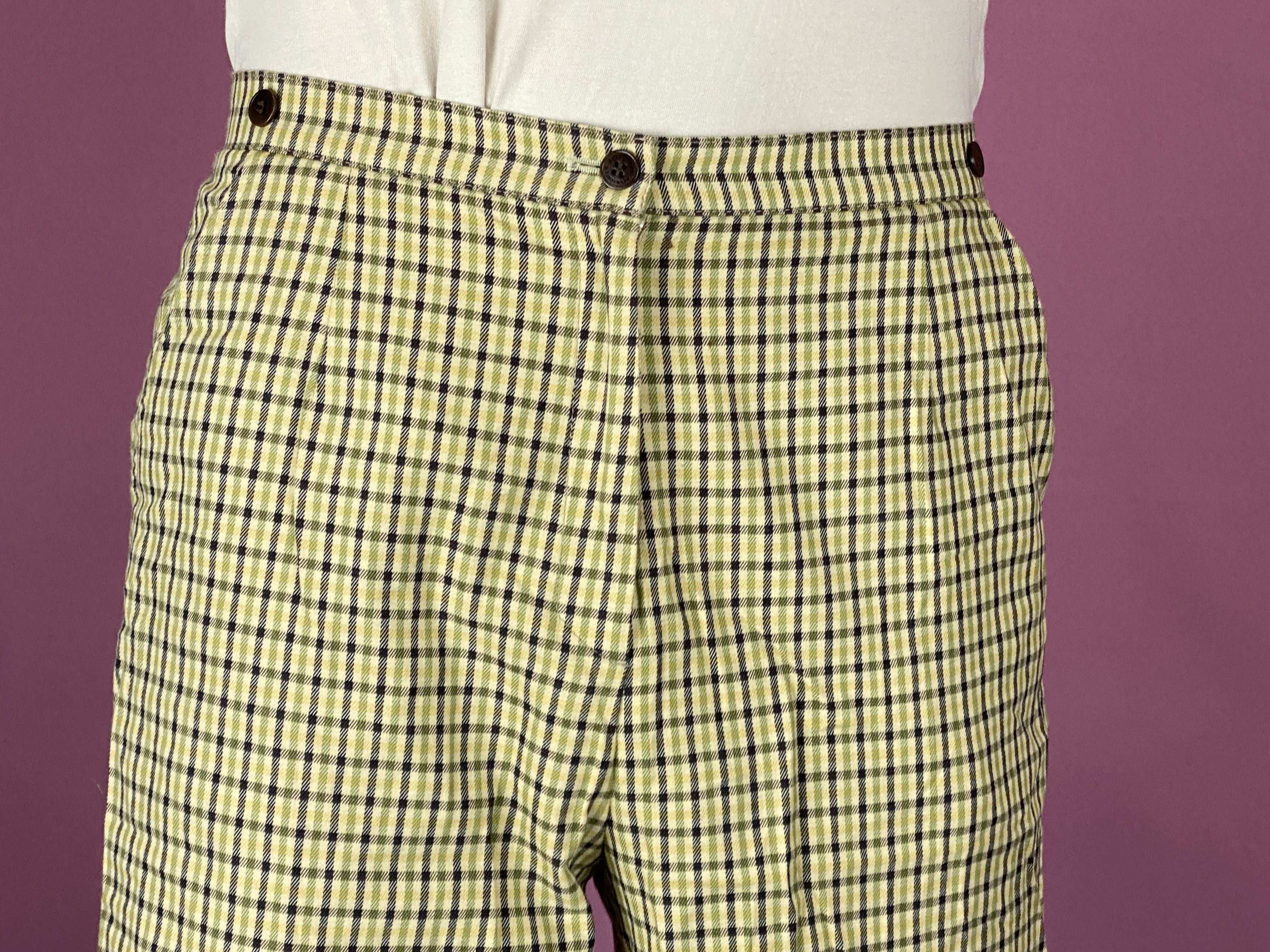 Aquascutum × Vintage Aquascutum Vintage Men's Check Bermuda Shorts - Size US 12 Size US 34 / EU 50 - 5 Thumbnail