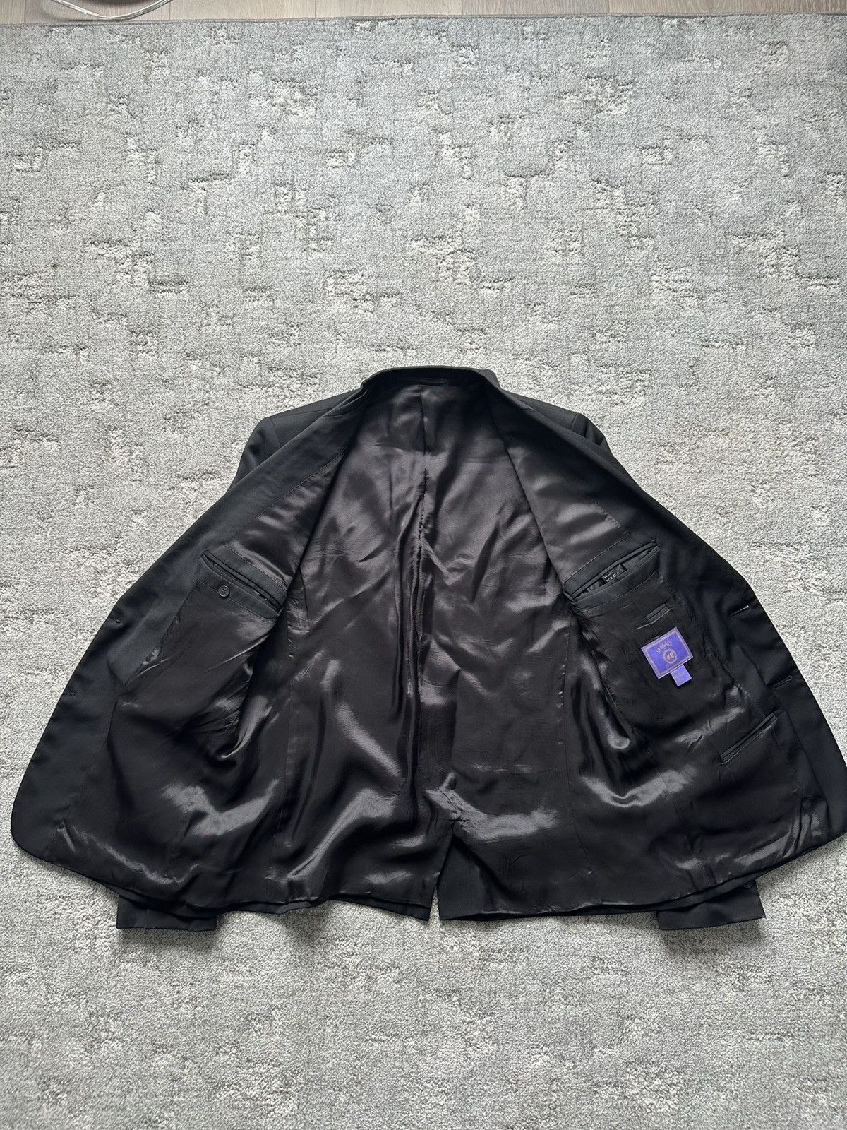 H&M × Versace Versace x H&M Black 100% Wool Worn Blazer Men's Suit Smoking Size 44R - 2 Thumbnail