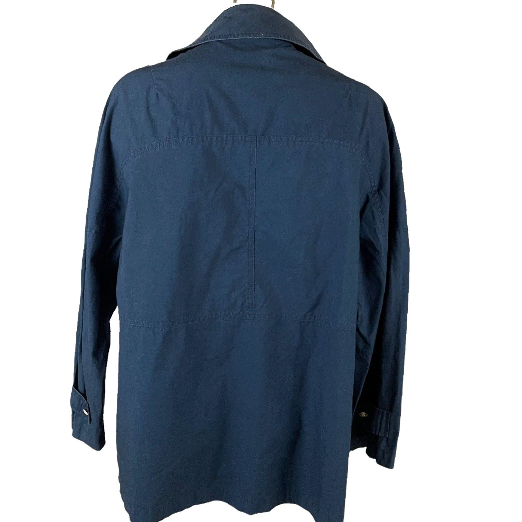 Tommy Hilfiger VINTAGE Tommy Hilfiger Jacket Women’s M Blue 90s Windbreaker Zip Pockets Logo Hip Hop Rain Nautical Decade 1990s Size M / US 6-8 / IT 42-44 - 4 Thumbnail
