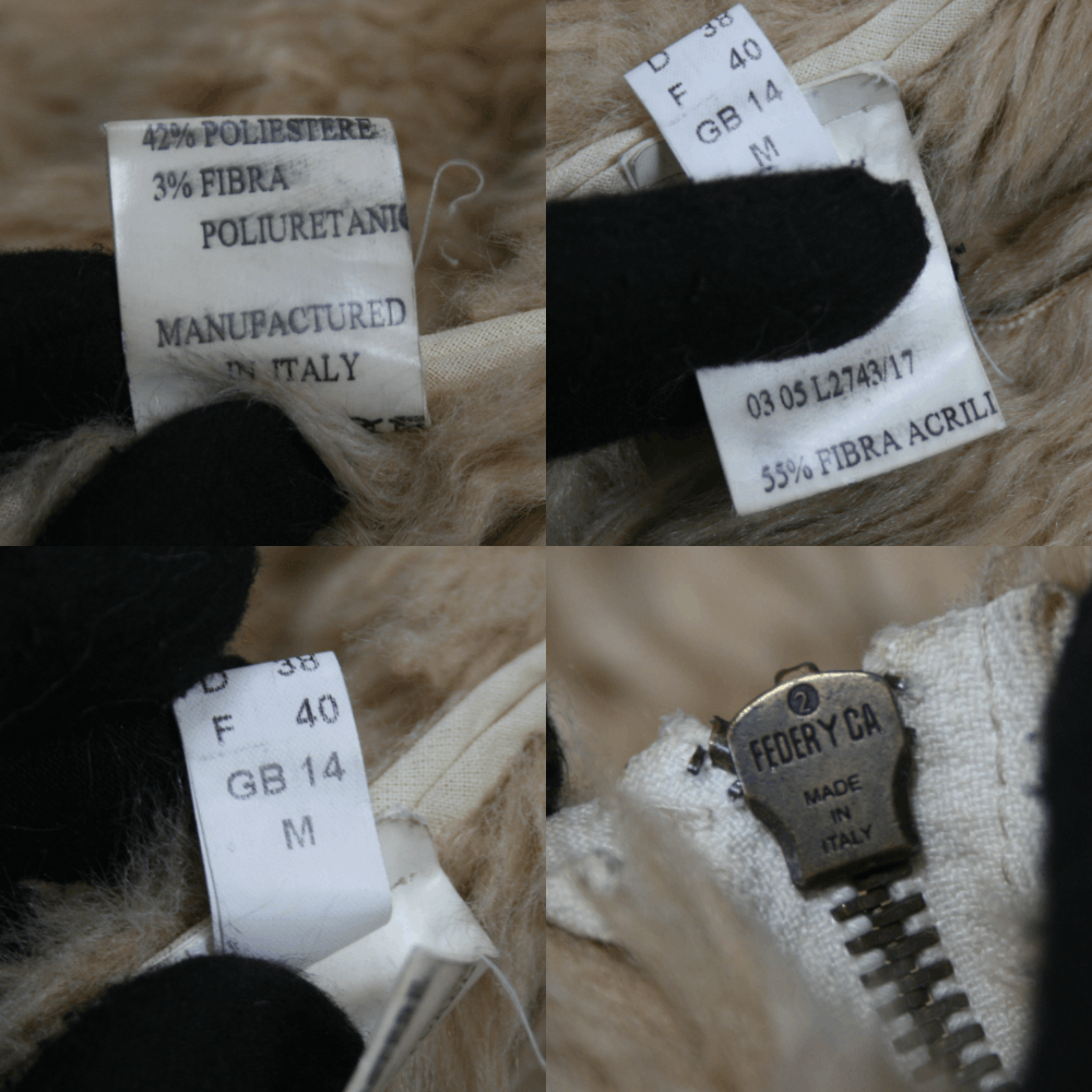 Japanese Brand Avant Garde 90S Faux Fur Y2K Side Zip Jacket Vintage Size M / US 6-8 / IT 42-44 - 14 Thumbnail