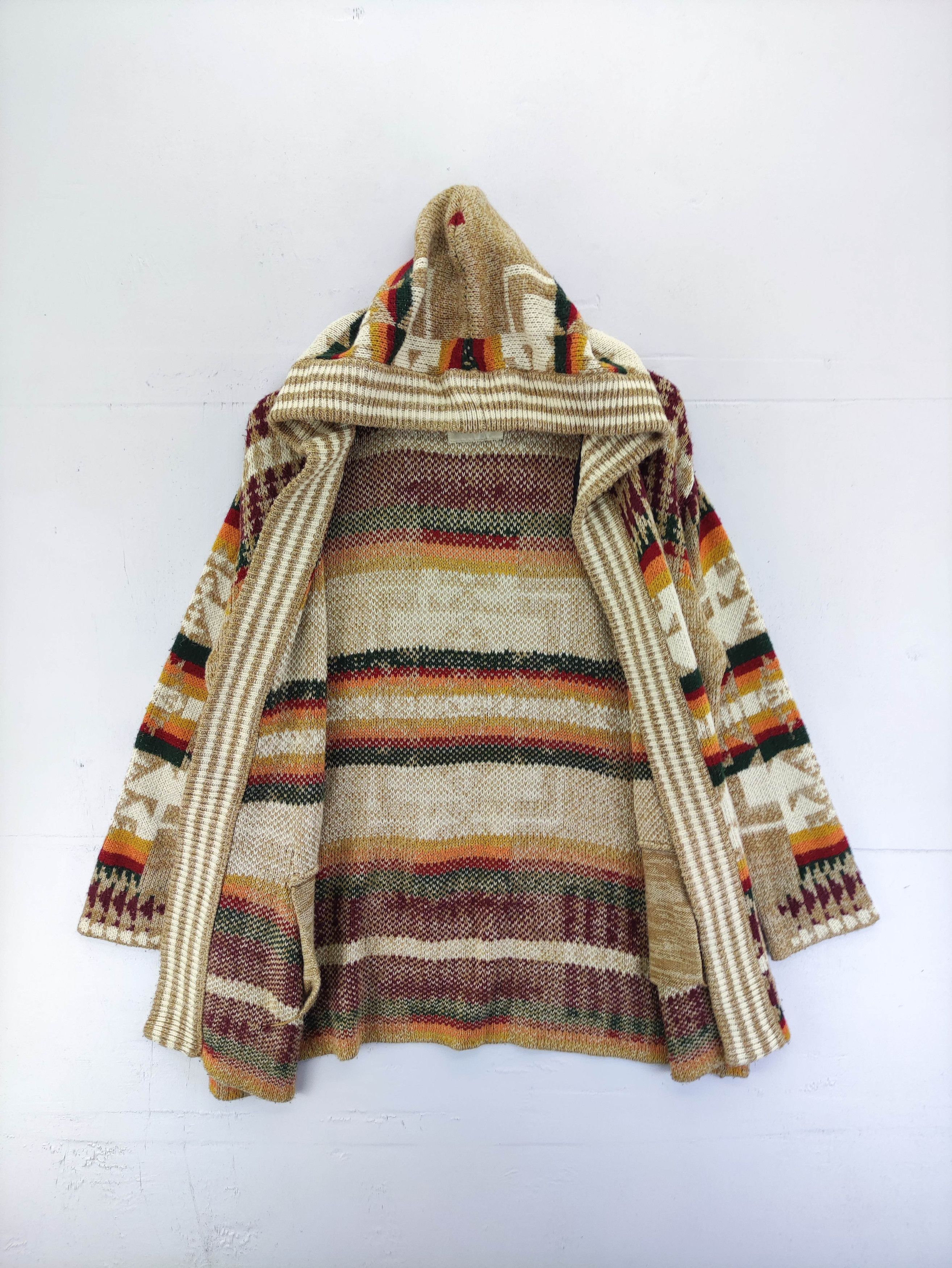 Aran Isles Knitwear Vintage Rose Bud Cardigan Hoodie Knit Size US L / EU 52-54 / 3 - 3 Thumbnail