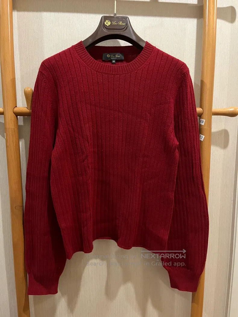 Loro Piana Loro Piana Red Striped Cashmere Sweater Size S / US 4 / IT 40 - 3 Thumbnail
