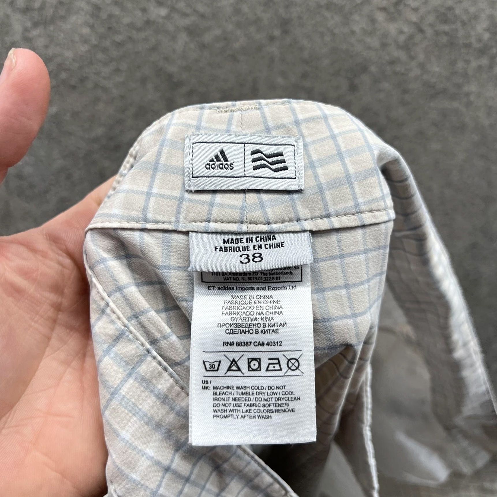 Adidas Adidas Golf Shorts Mens 38 Beige Plaid Performance Lightweight Casual Shorts Size US 38 / EU 54 - 3 Thumbnail