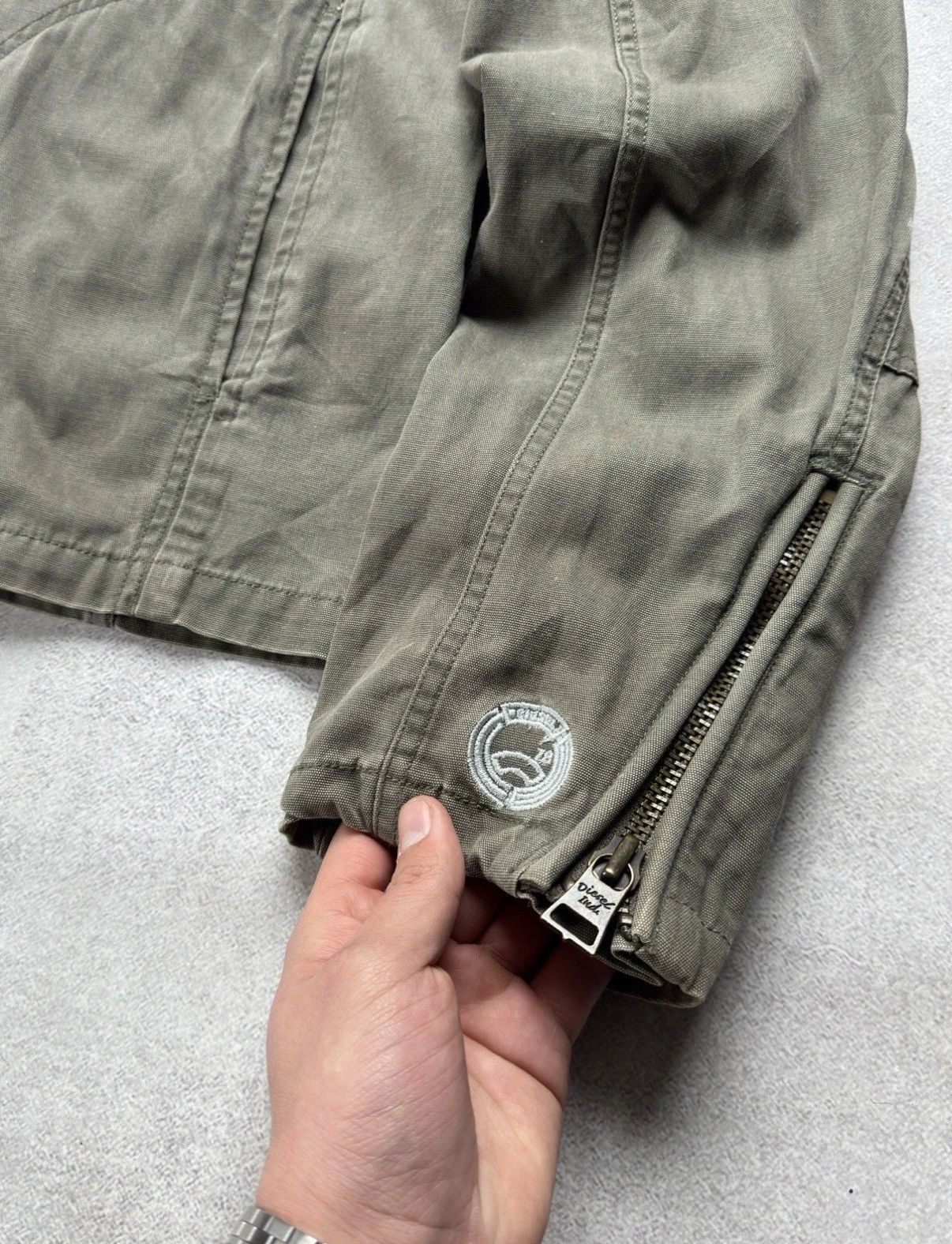 Diesel Diesel Vintage Retro 90s Motorcycle Biker Military Jacket Size US XXL / EU 58 / 5 - 6 Thumbnail