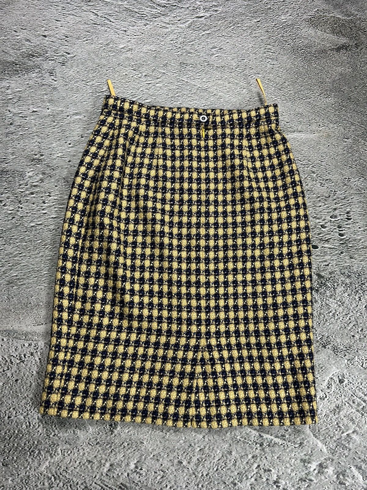 Escada Escada vintage suit wool set blazer + skirt yellow Size XS / US 0-2 / IT 36-38 - 13 Thumbnail