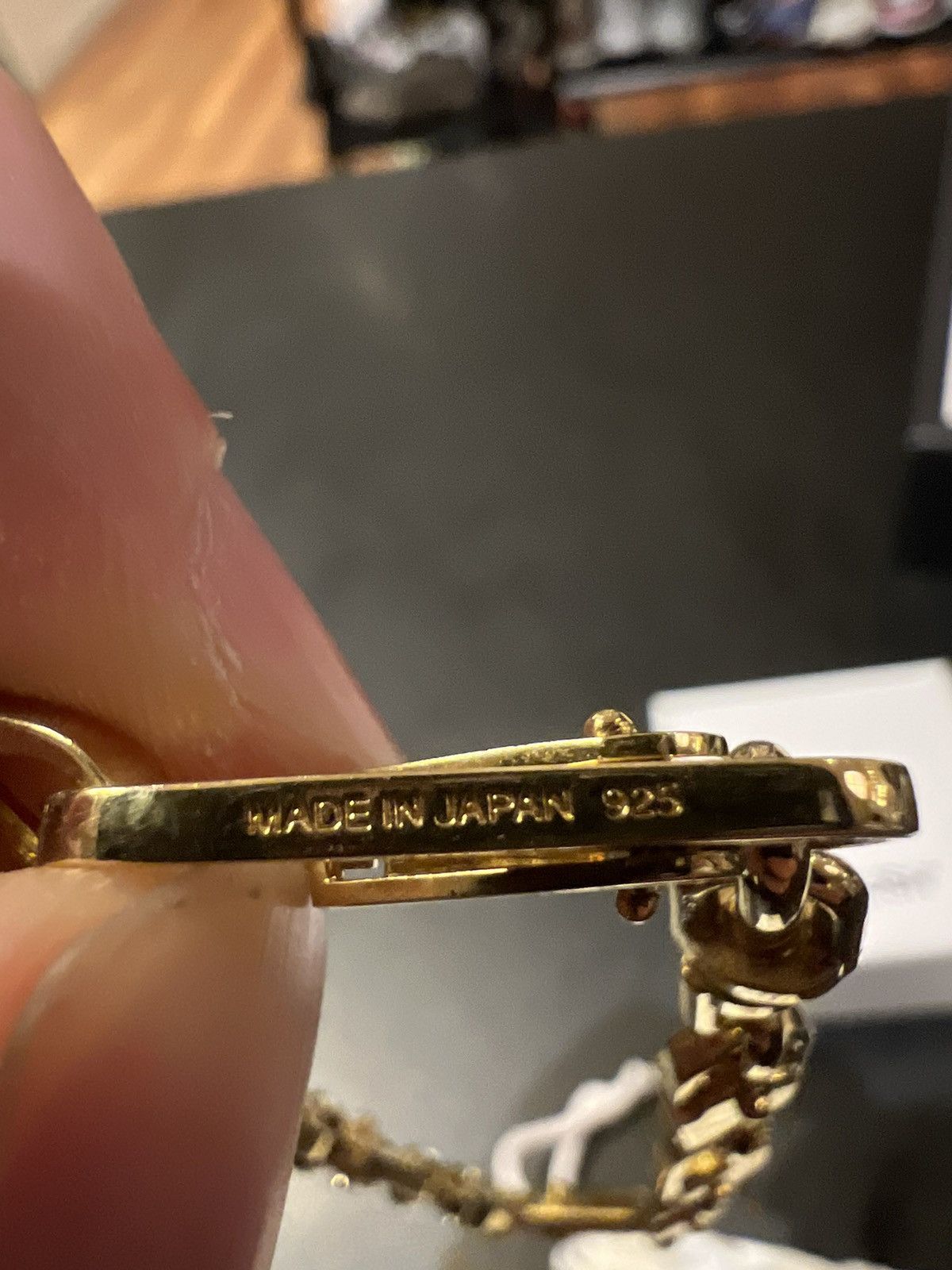 Ambush gold paper clip bracelet