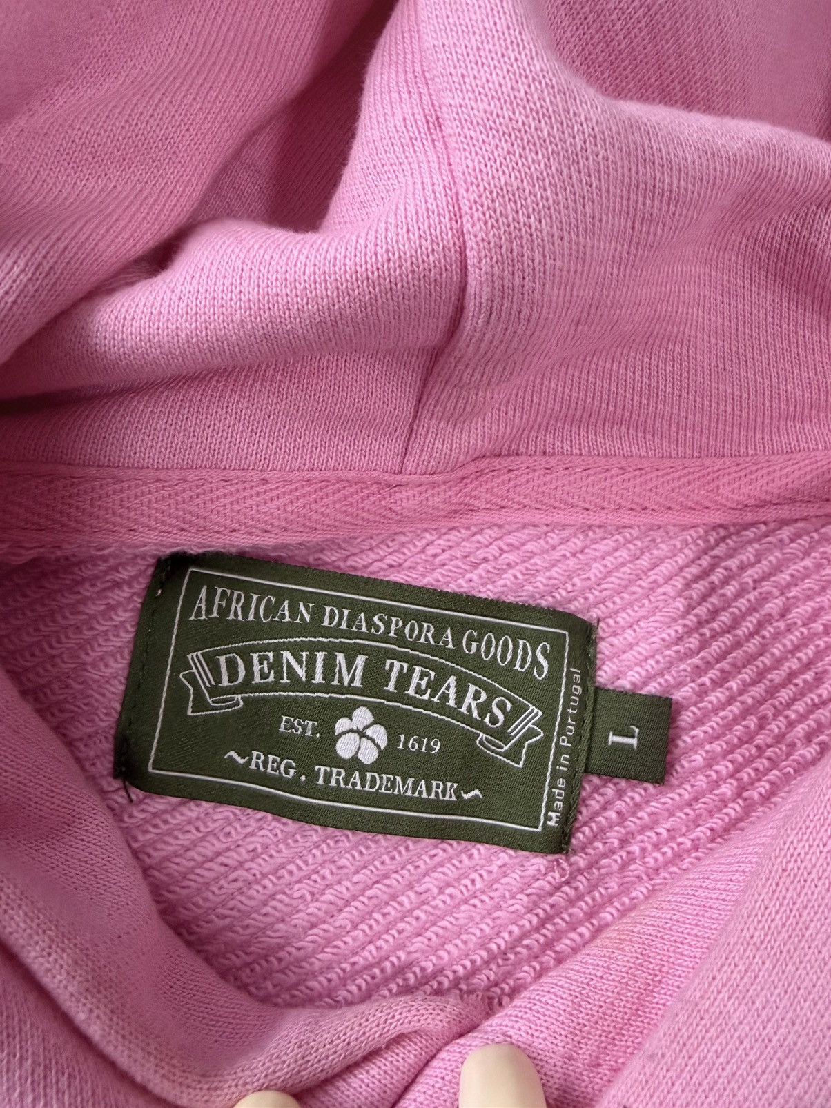 DENIM TEARS Denim Tears Hoodie Pink Size US L / EU 52-54 / 3 - 3 Thumbnail