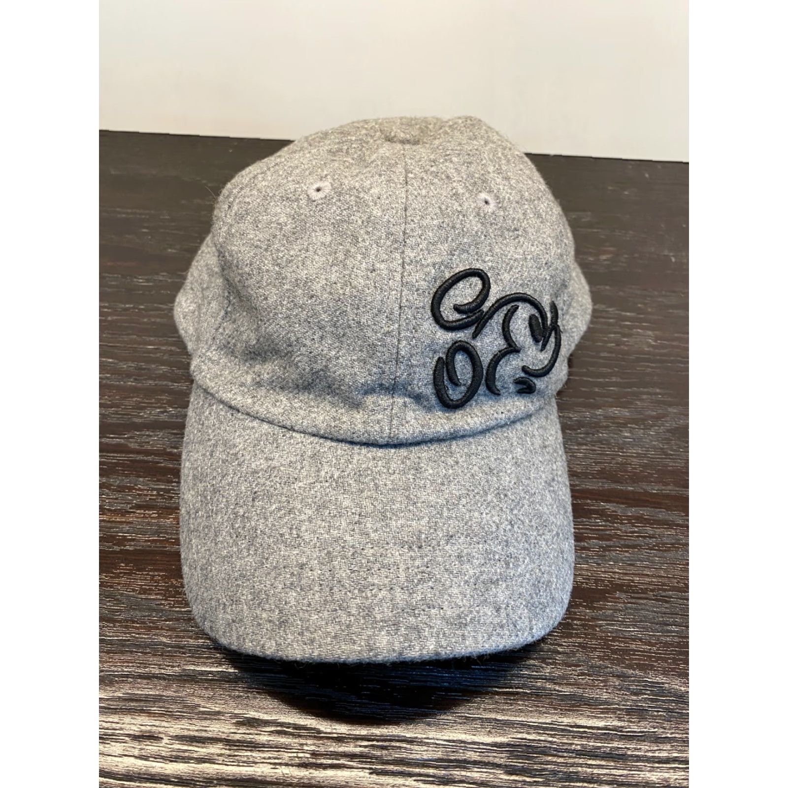 Vintage Mickey Mouse Hat Mens One Size Gray Wool Blend Strapback Disney Parks Adjustable Size ONE SIZE - 2 Thumbnail