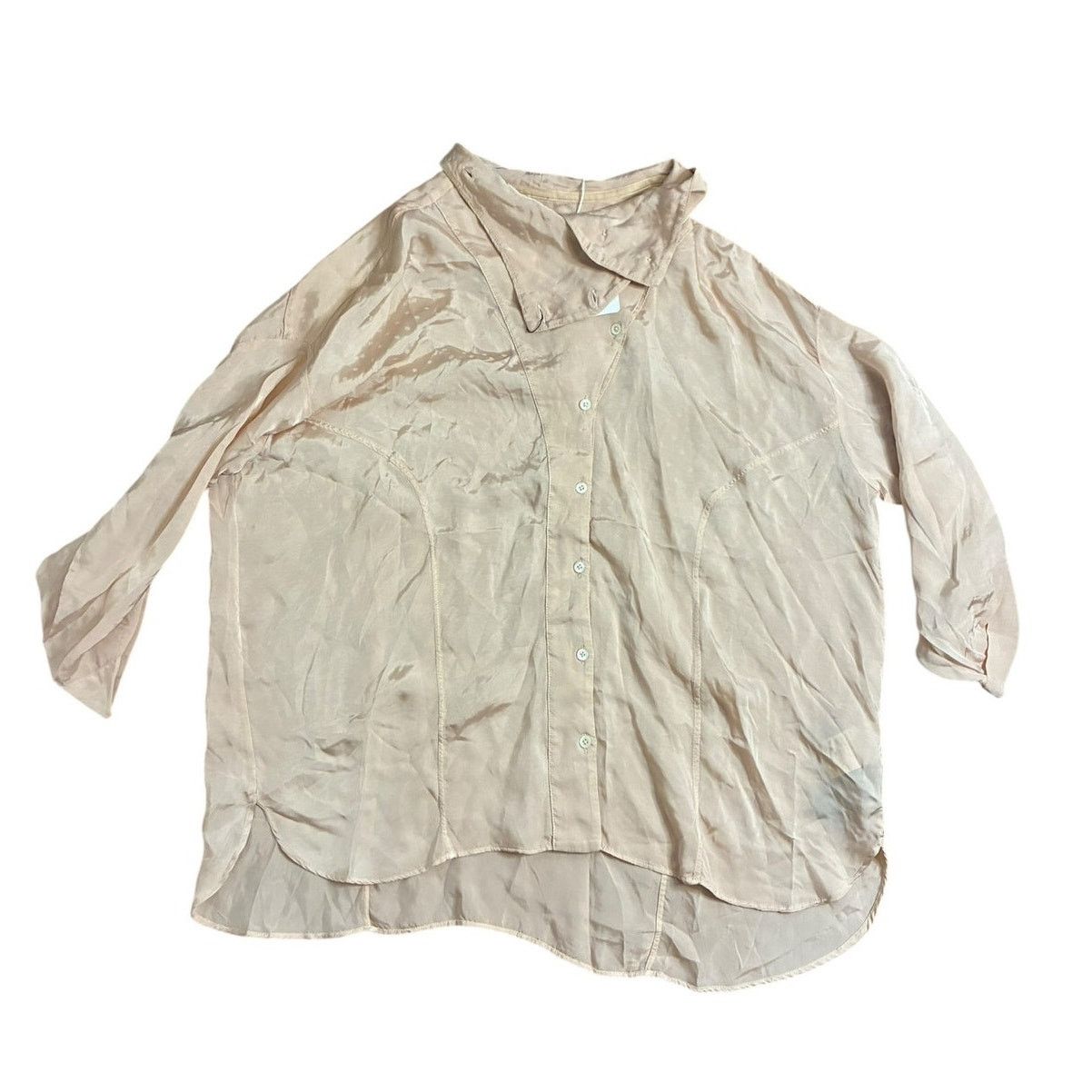 High Sport HIGH Everyday Couture Apology Crinkle Tunic Shirt IT 44 US 8 Size M / US 6-8 / IT 42-44 - 1 Thumbnail
