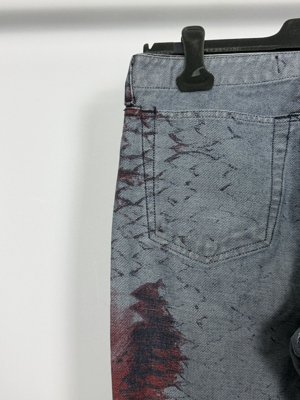 Roberto Cavalli Roberto Cavalli S/S2001 Flared Bleeding Python Scale Jeans Size 30" / US 8 / IT 44 - 10 Thumbnail