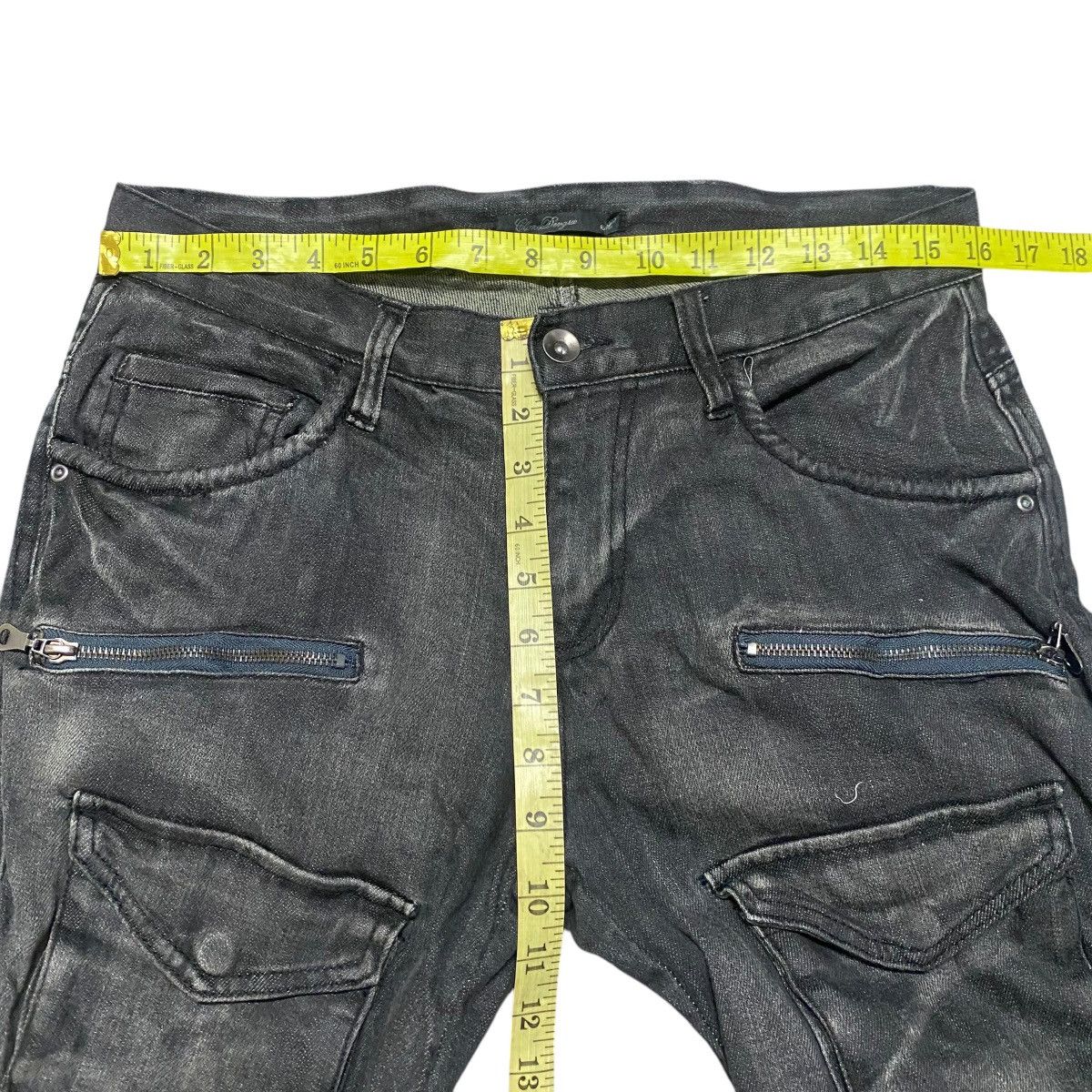 Japanese Brand Clone Devgu Denim Stacked Tactical Cargo Jeans Size US 32 / EU 48 - 17 Thumbnail