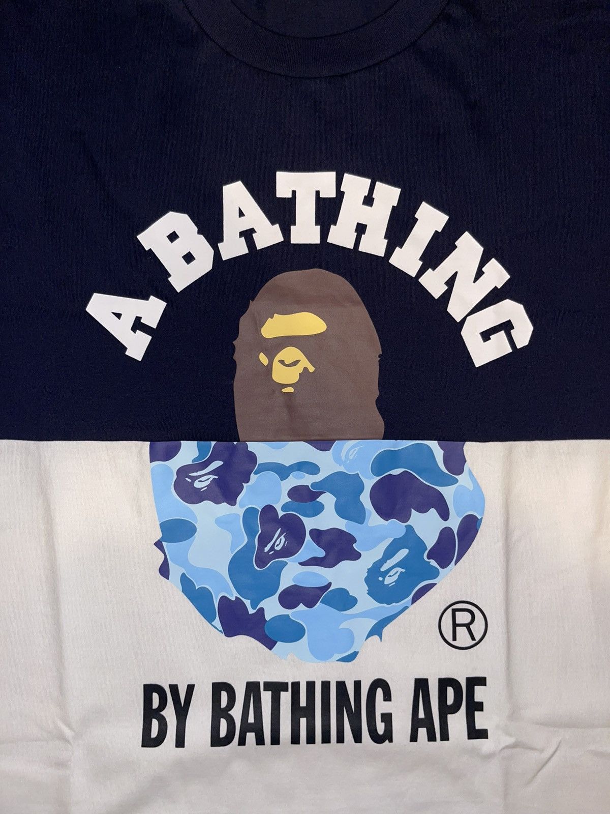 Bape Bape College & By Bathing Ape Relaxed Fit Tee (M) Size US M / EU 48-50 / 2 - 6 Thumbnail