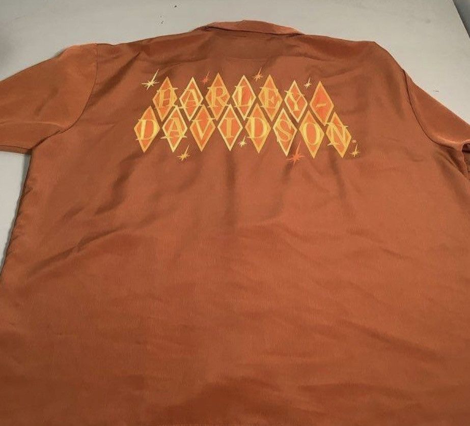 Harley Davidson × Vintage Vintage Harley Davidson Bowling Shirt. Front and Back Logos Size US XXL / EU 58 / 5 - 3 Thumbnail