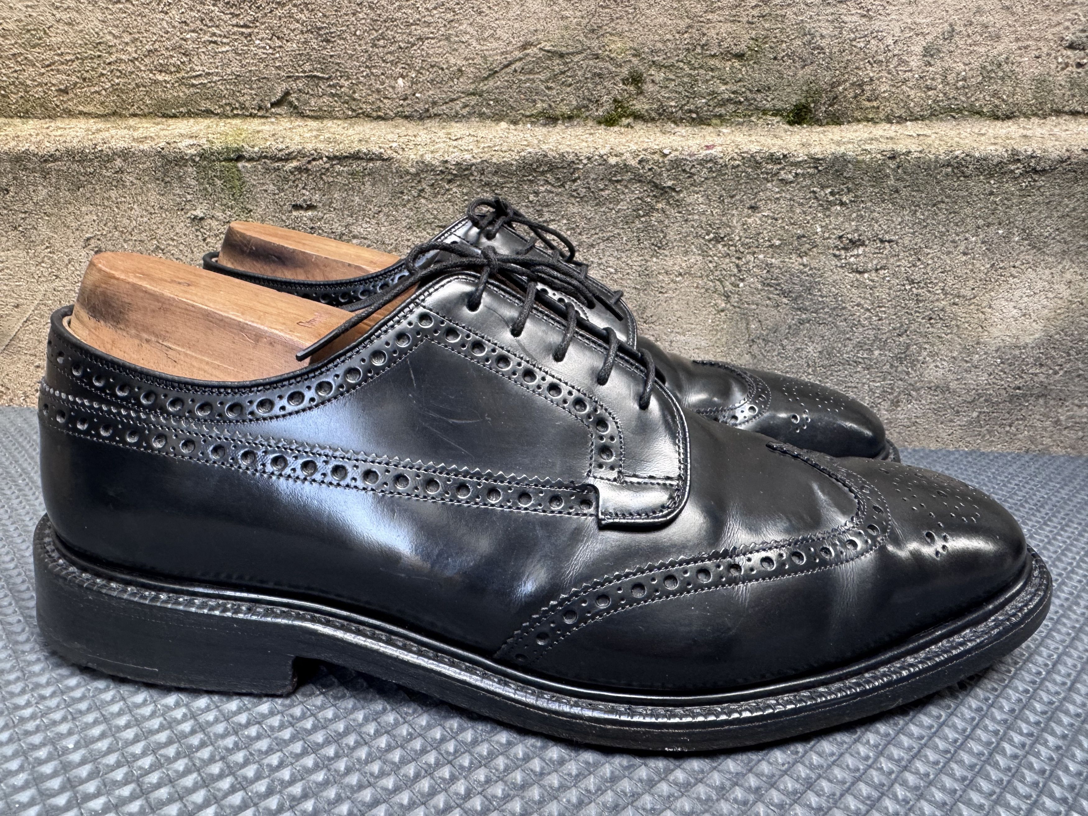 Church's Church's Mens Shoes Black Custom Grade Grafton Brouges Size US 9.5 / EU 42-43 - 8 Thumbnail