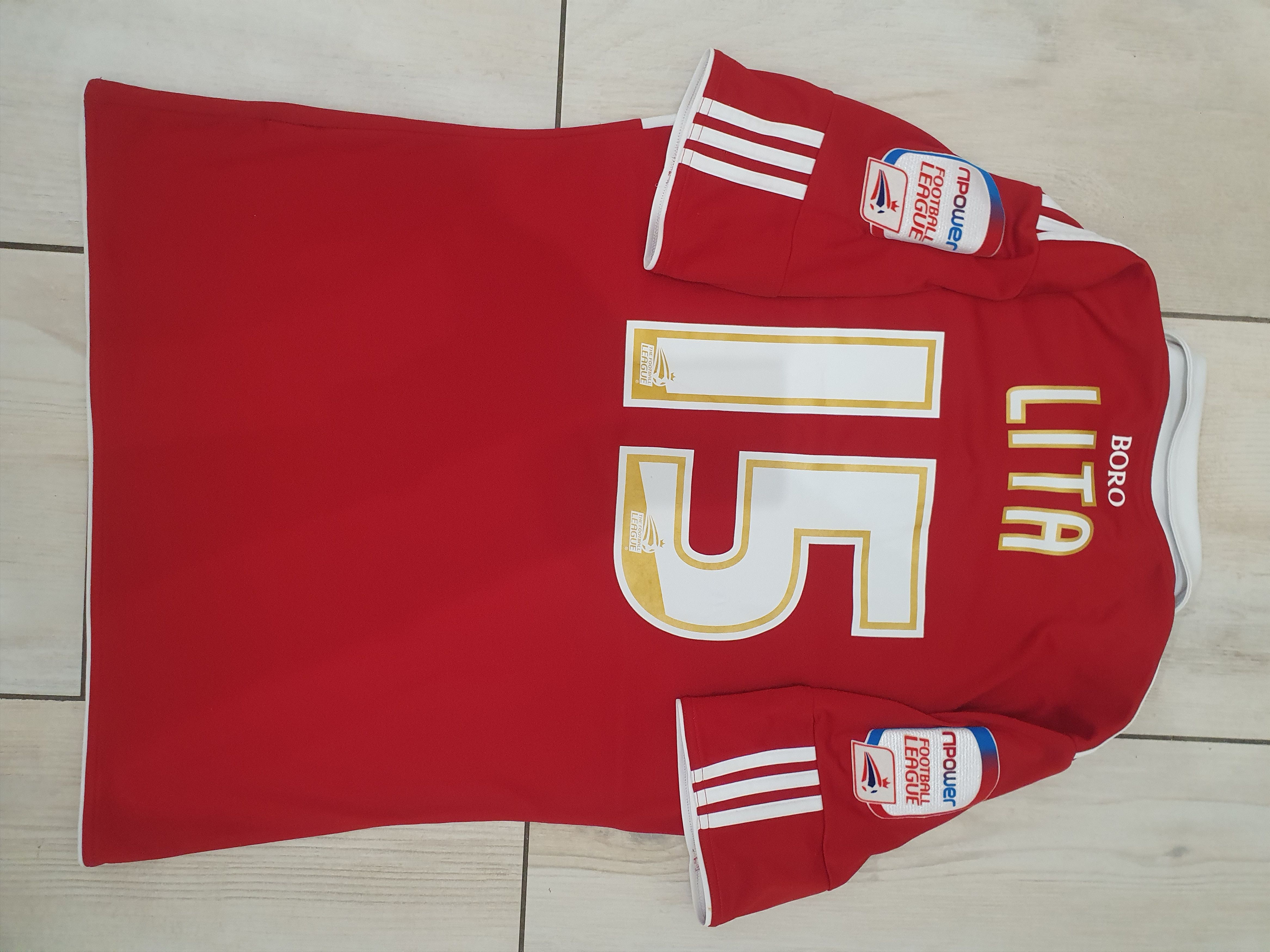 image of Lita Middlesbrough Fc 2010 Size M Adidas Shirt Jersey in Red, Men's