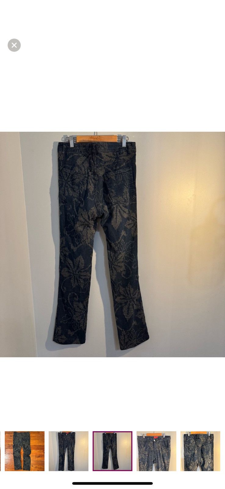 Japanese Brand × Vintage +8 Securacid Japanese Embroidered Flowers Jean, JP LL, US S Size US 30 / EU 46 - 4 Thumbnail