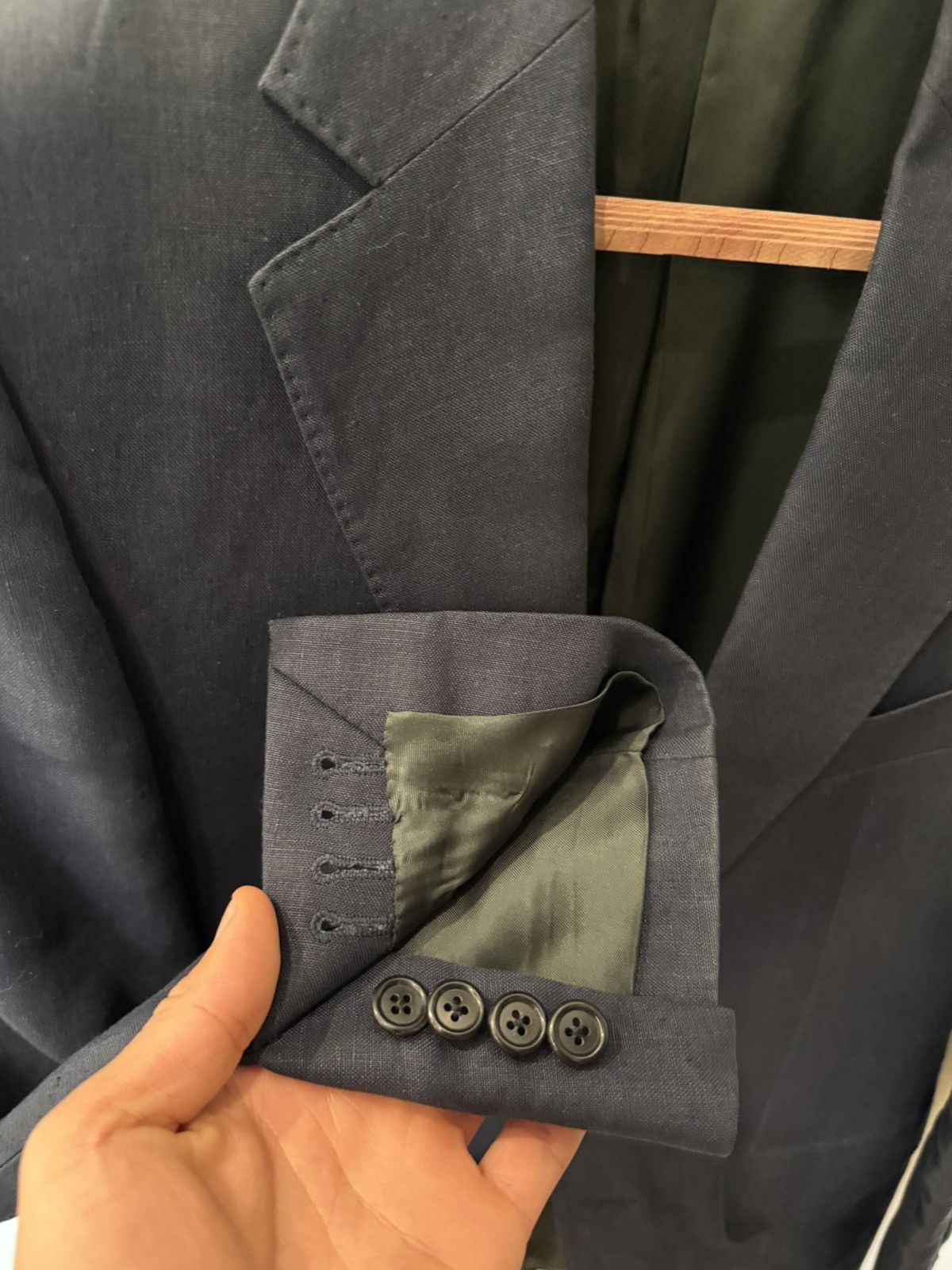 HUSBANDS Husbands Irish Linen Morrissey Jacket - 44R Size 44R - 4 Thumbnail