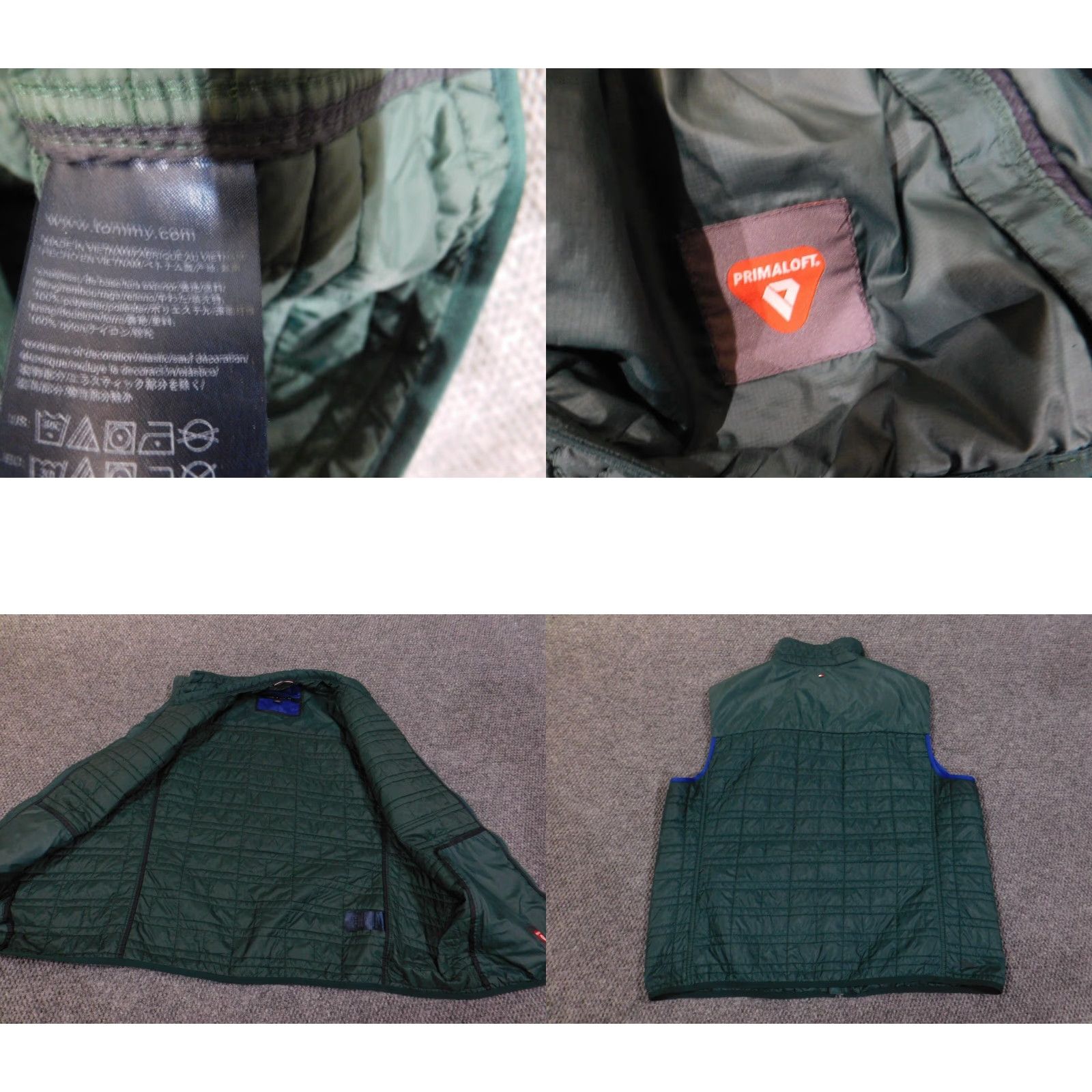 Tommy Hilfiger Tommy Hilfiger Vest Men 2XL Green Nylon Puffer Zip Outdoors Pockets Primaloft Bomber Jacket Mitt Mens Size US XXL / EU 58 / 5 - 8 Thumbnail