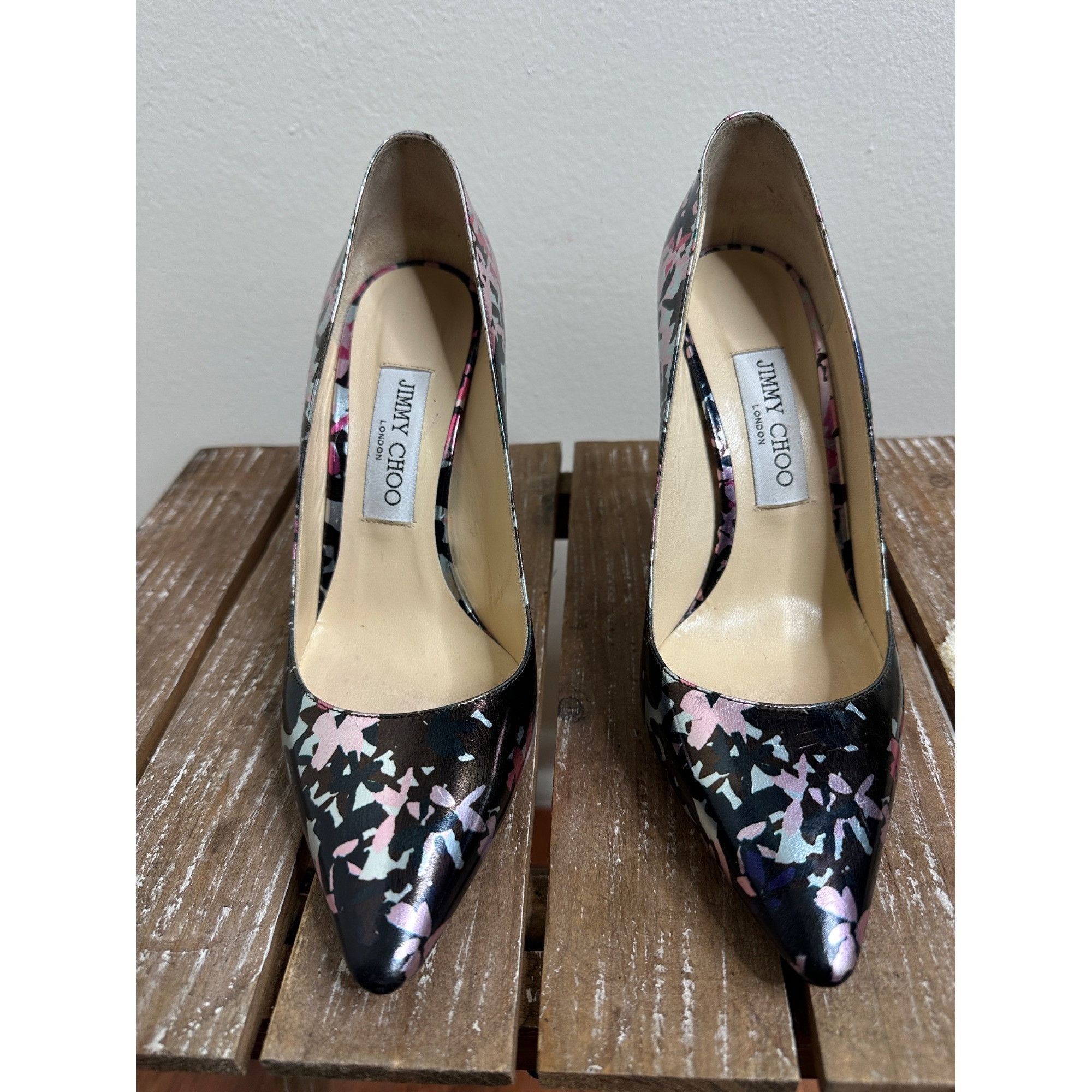 Jimmy Choo Jimmy Choo London Jasmine Camo Flora Size US 8.5 / IT 38.5 - 2 Thumbnail