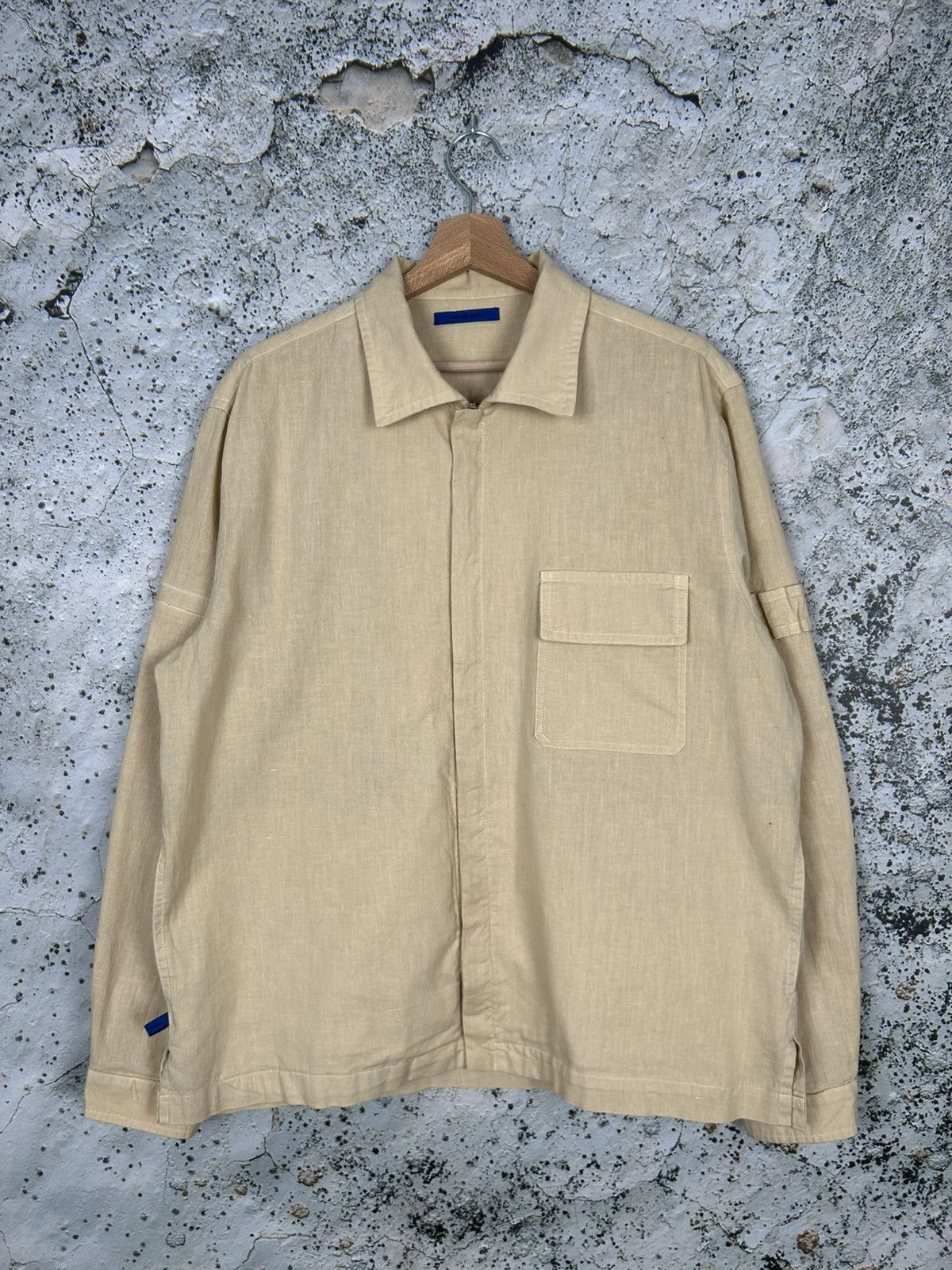 Other Vintage Linen Overshirt Zip Light Jacket Streetwear Size US L / EU 52-54 / 3 - 1 Thumbnail