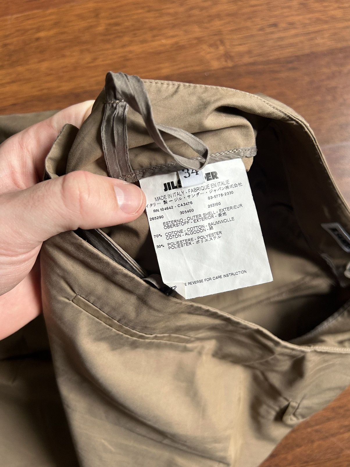 Jil Sander Vintage Jil Sander Solid Style Women Pants 00s Classic Fit Size 24" / US 00 / IT 34 - 6 Thumbnail